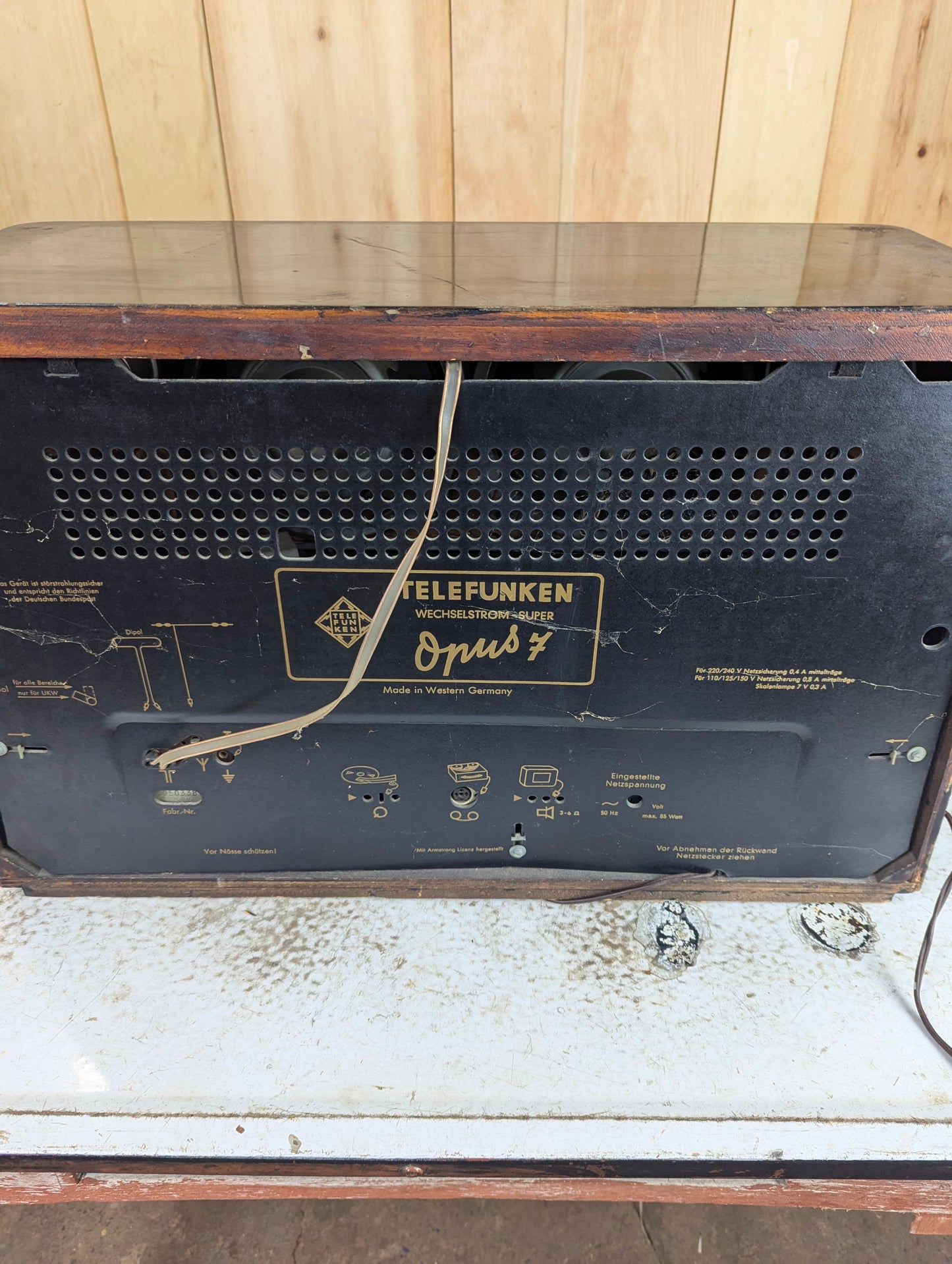1950’s Vintage Telefunken Opus 7 Tube Radio - Works, but Needs Servicing
