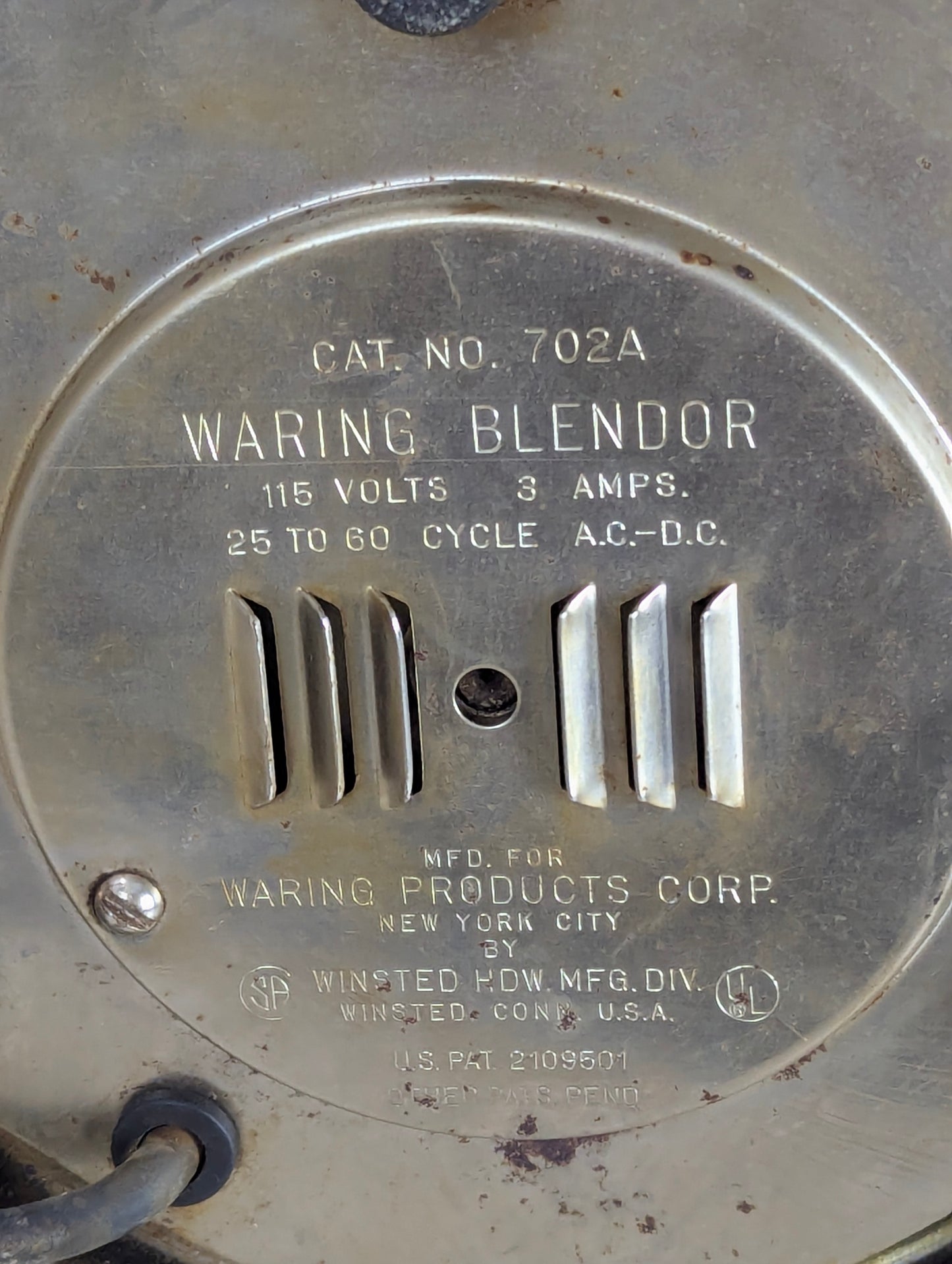 Vintage Waring Blendor Deluxe Beehive Blender Base (Base only)