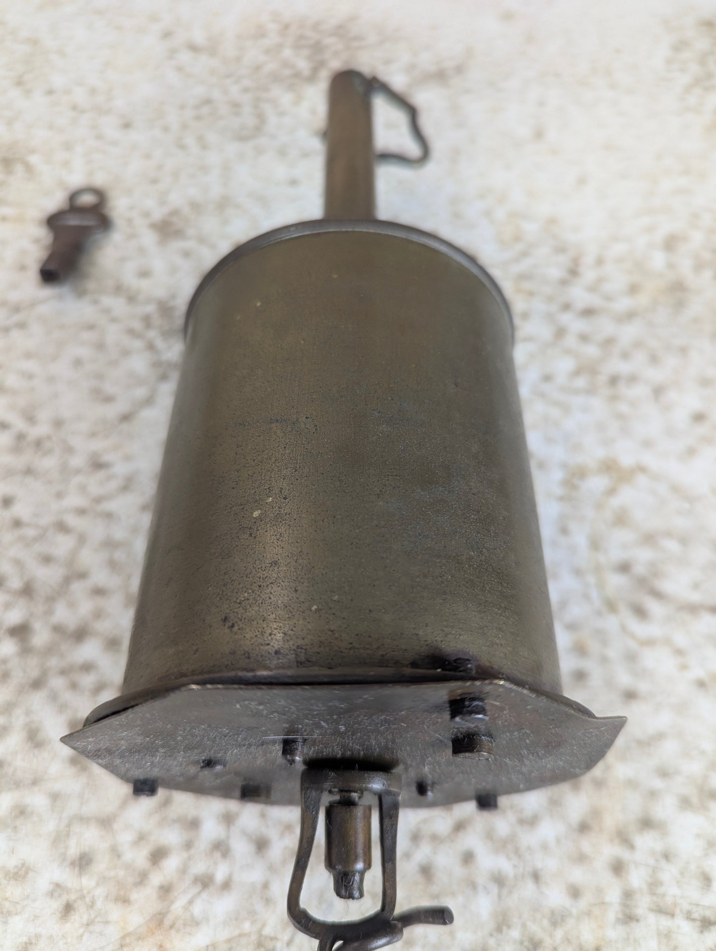 Antique 19th Century Brass Kitchen Hearth Clockwork Spit Roasting Jack