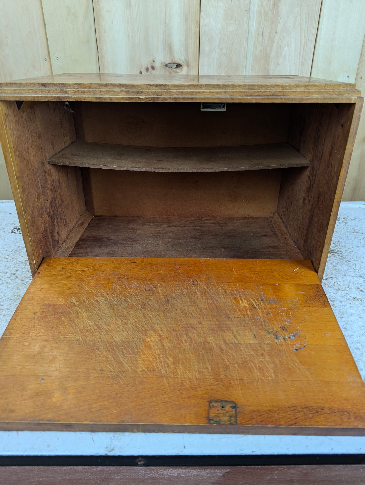 Vintage Wooden Bread Box