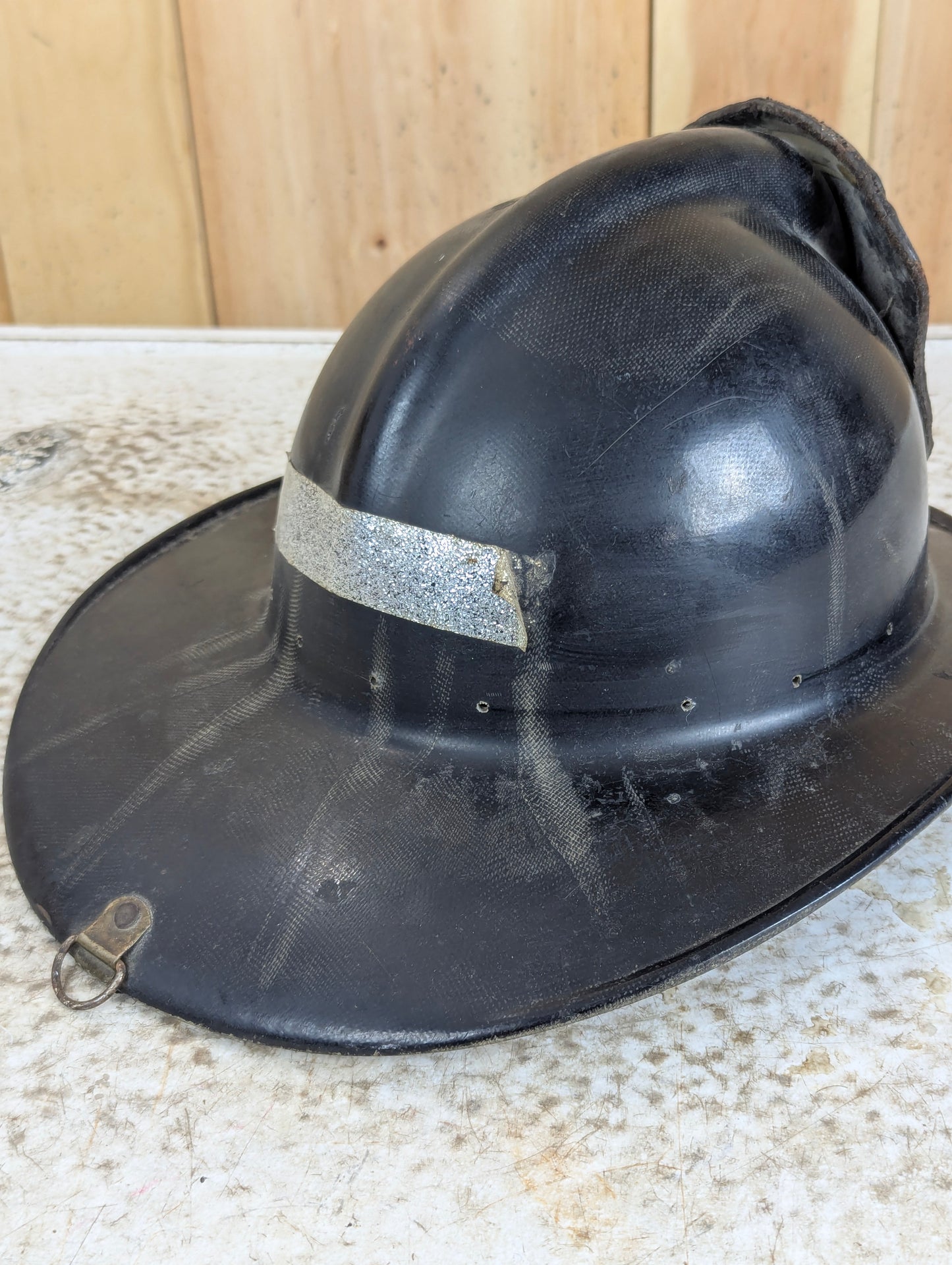 Vintage YTFD Fibreglass Firefighter Helmet