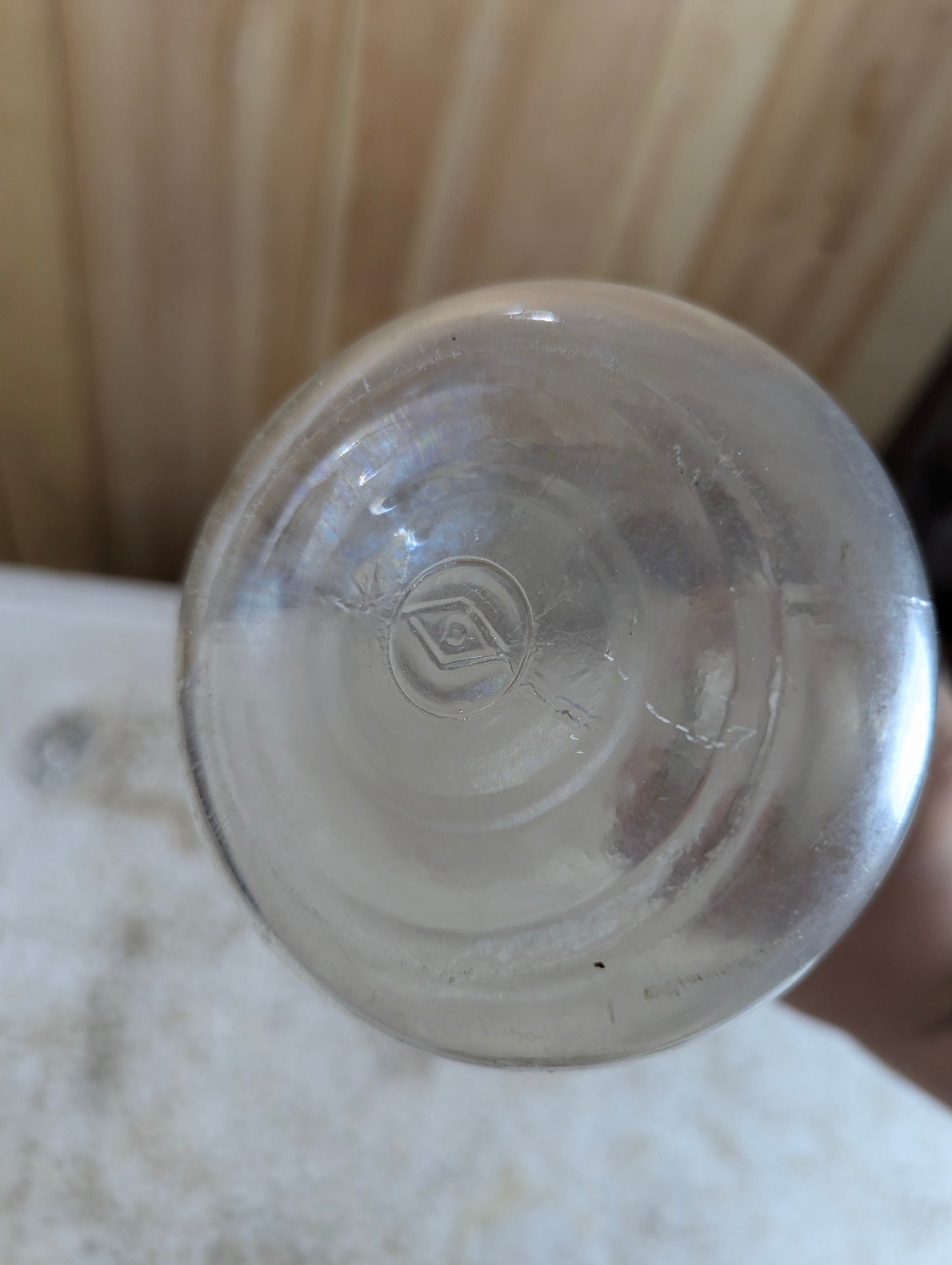 Vintage Montrose Glass Dairy Bottle