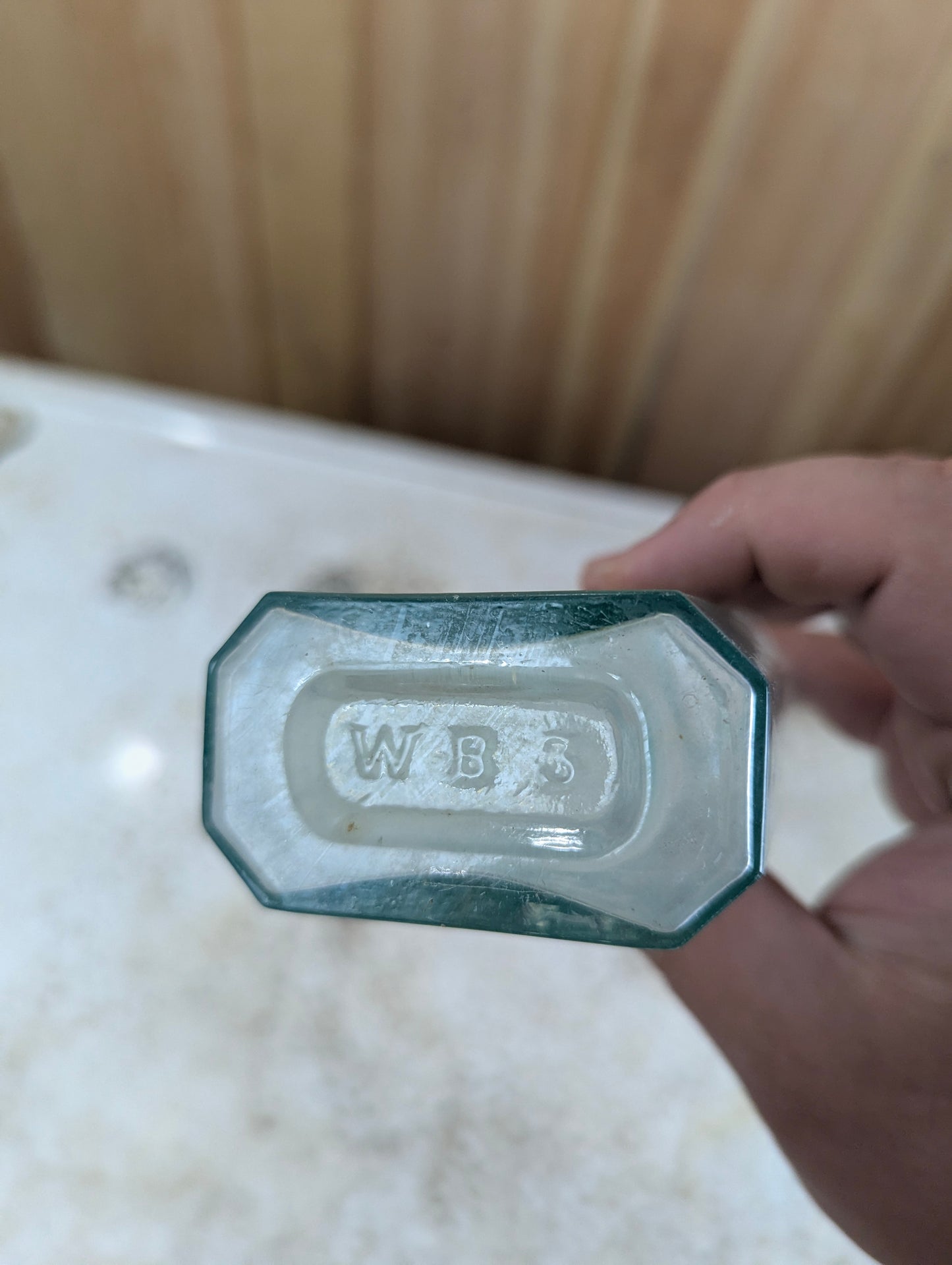 Antique Victorian Enos’ Fruit Salt Glass Bottle