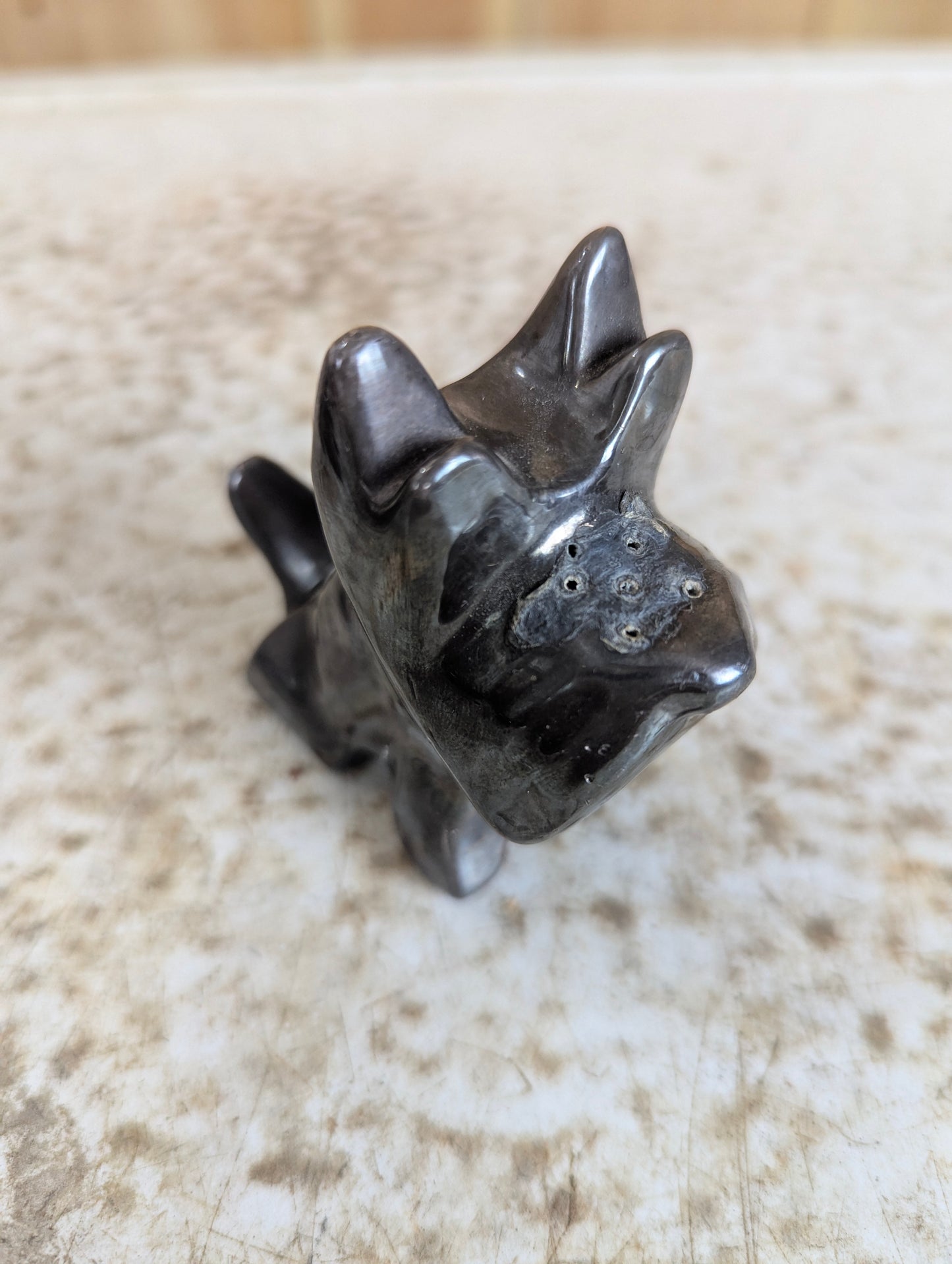 Set of Vintage Chrome Scottie Dog Salt & Pepper Shakers
