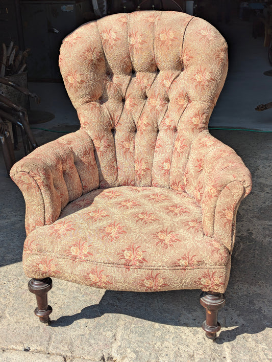 Antique Flowered Chair