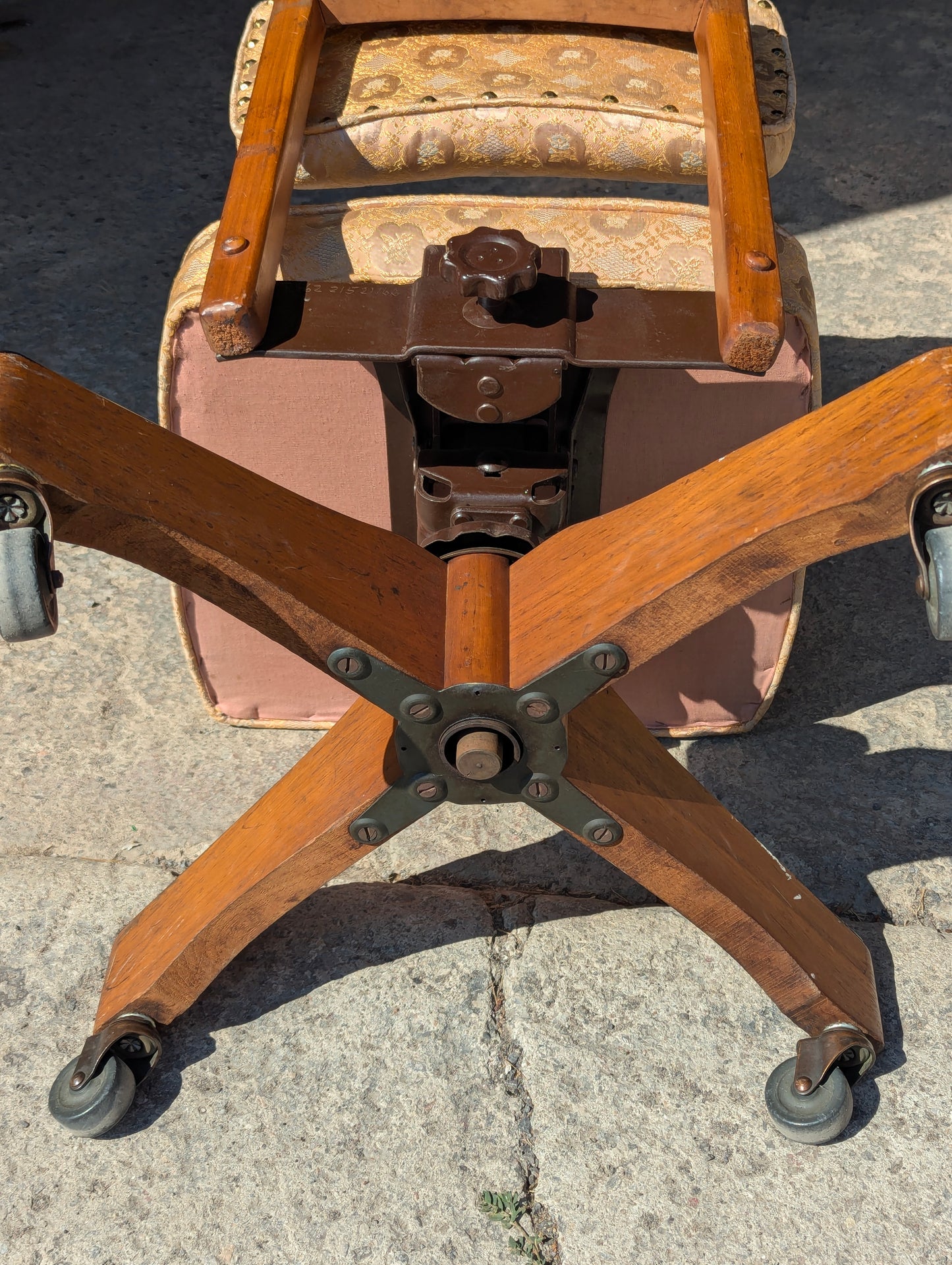Vintage Flowered Office Chair