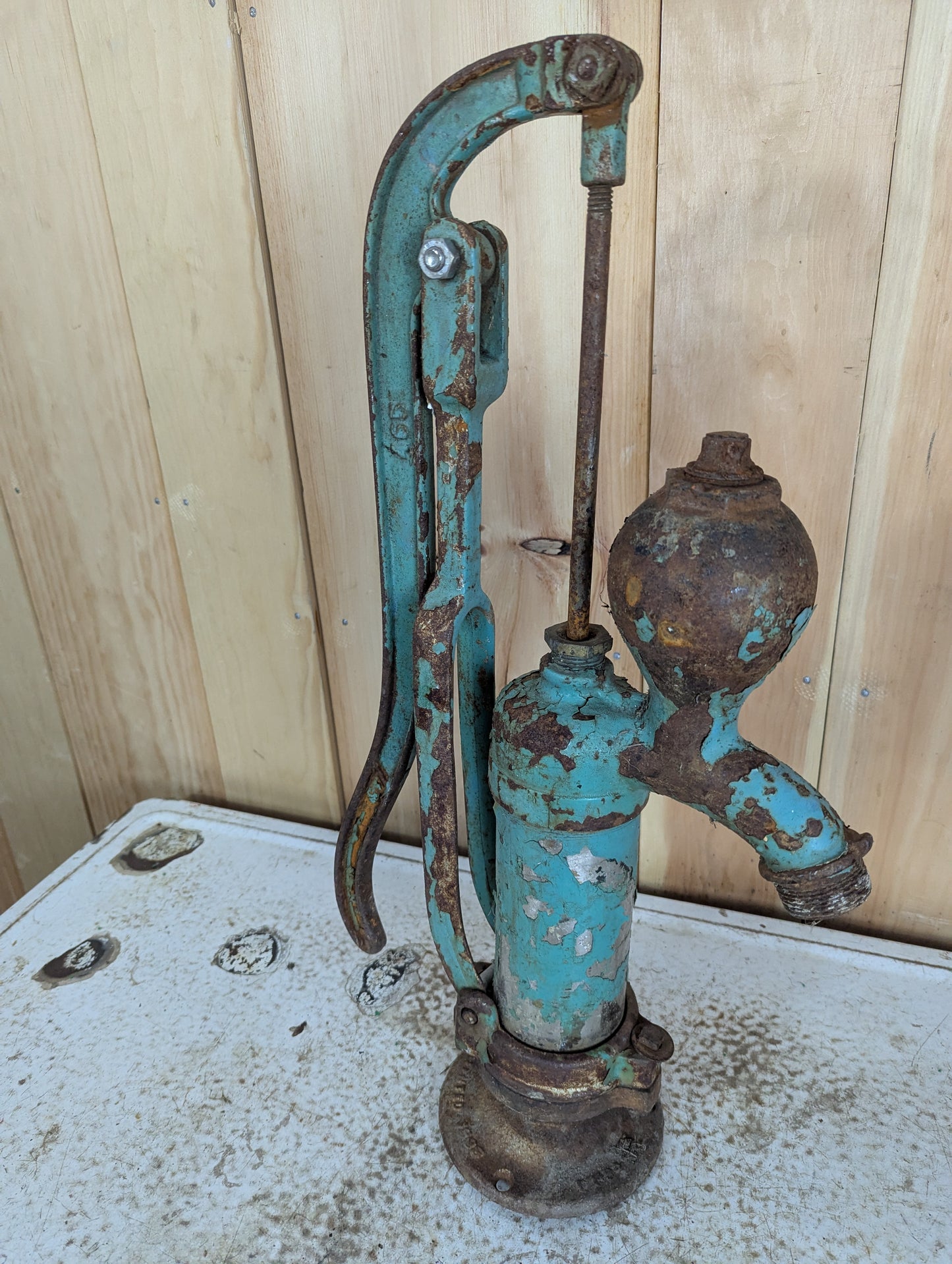 Vintage Beatty Bros. Cast Iron Well Pump