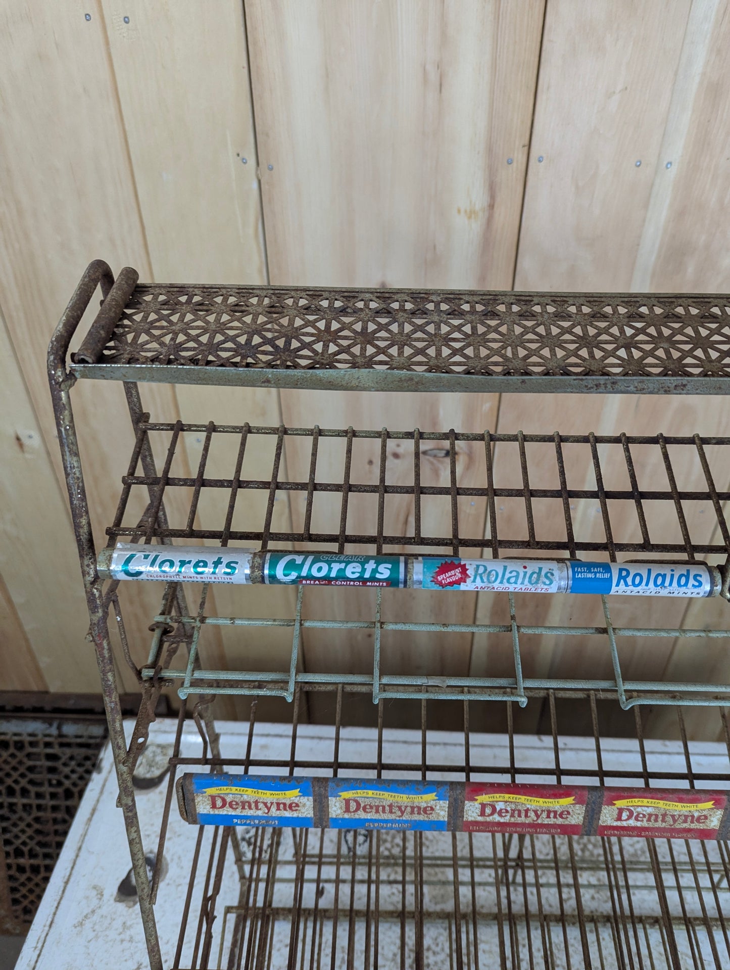 Vintage Metal Retail Gum & Mints Display Rack
