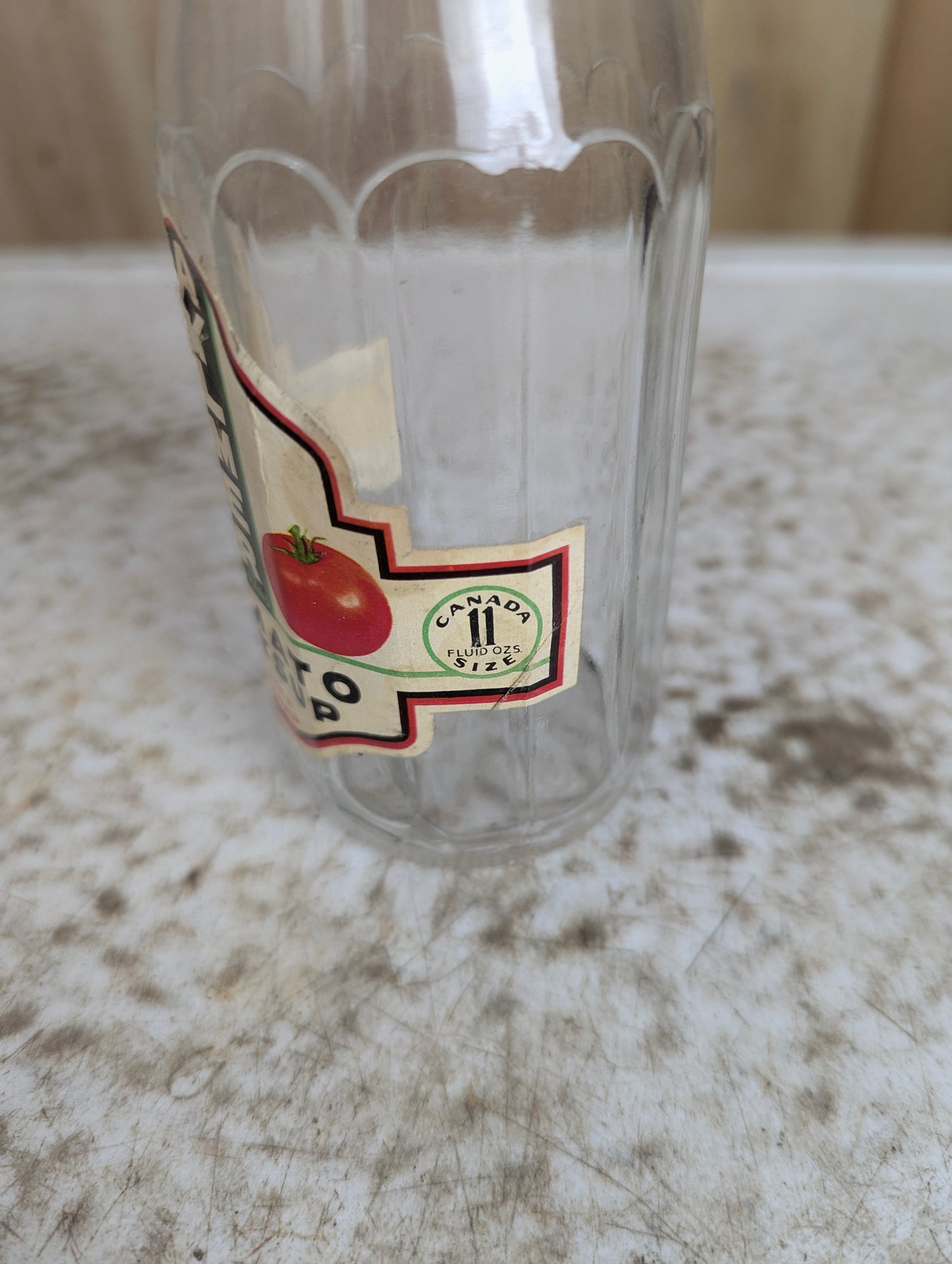 Aylmer 11 Fl Oz Glass Tomato Catsup Bottle with Cap