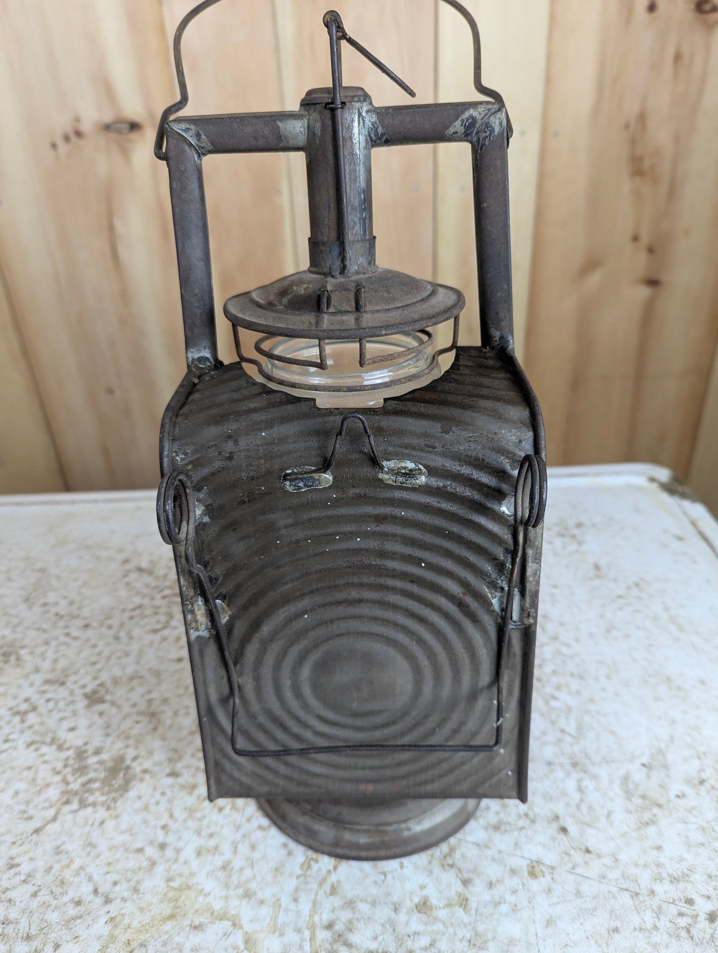 1890’s Antique CT Ham Mfg Co #0 Reflecting Oil Lantern For Carriage