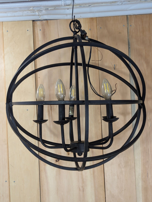 Orb Shaped 5-Light Chandelier