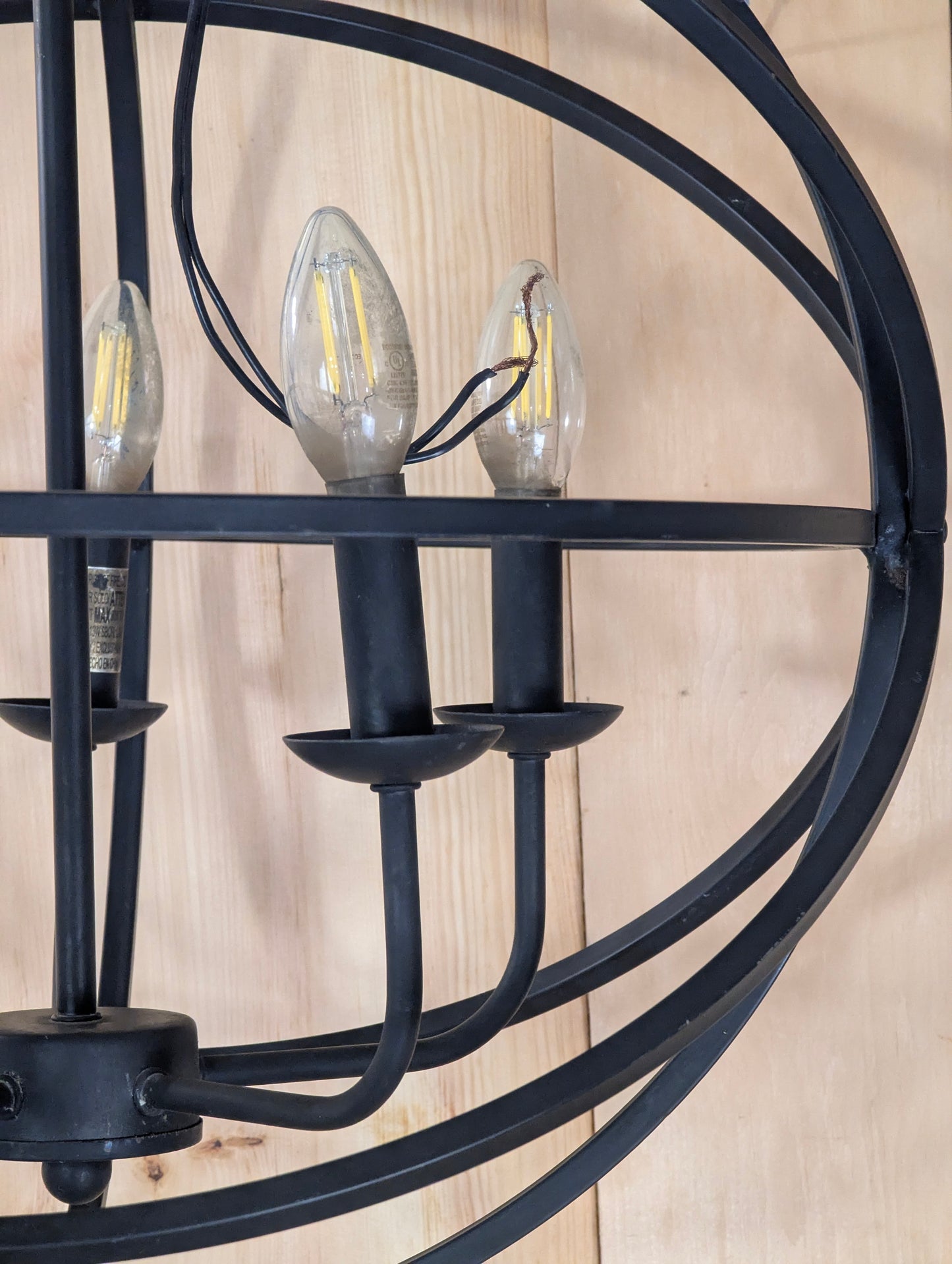 Orb Shaped 5-Light Chandelier