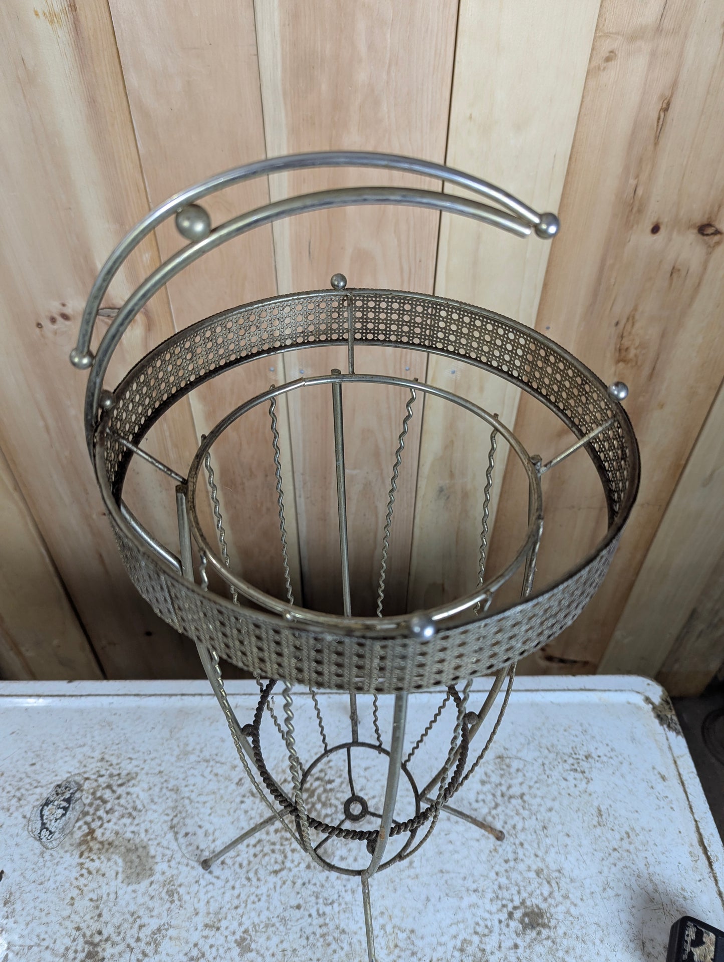 Vintage Metal Ashtray Stand
