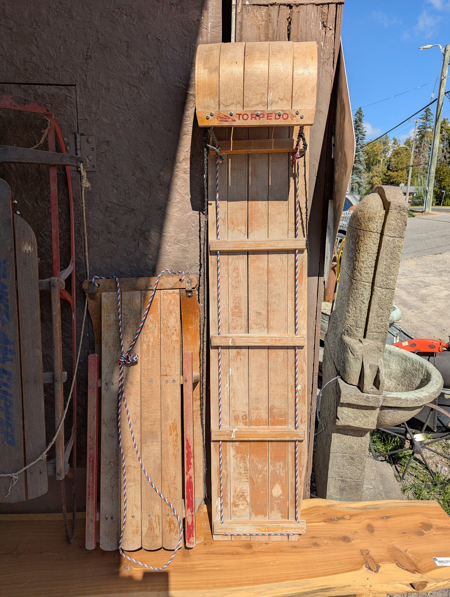 Torpedo Wooden Toboggan