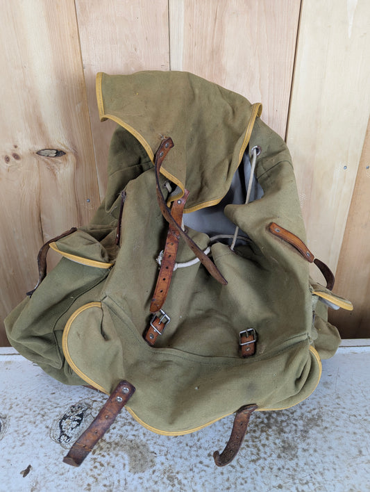 Canvas Army Rucksack Backpack