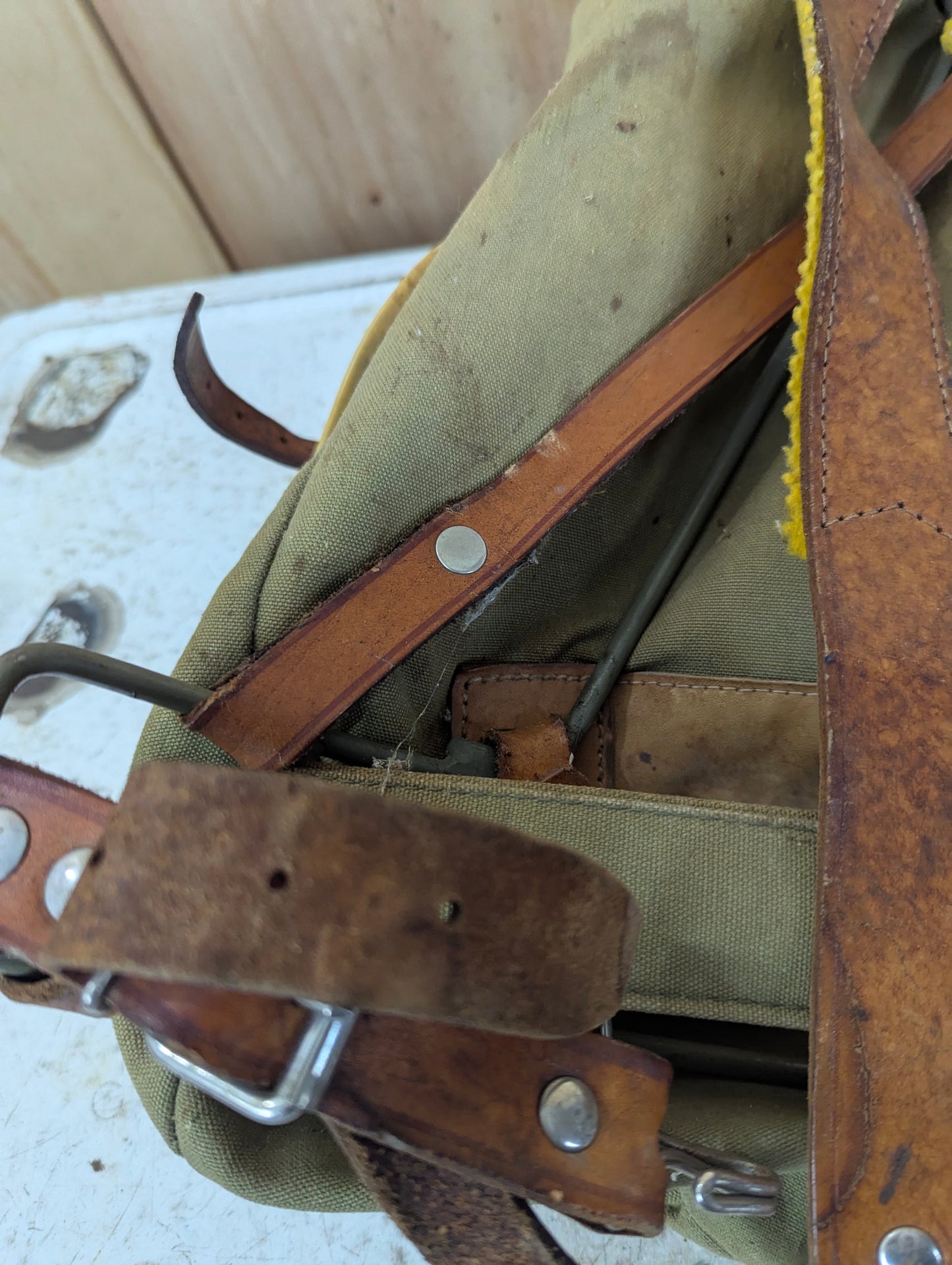 Canvas Army Rucksack Backpack