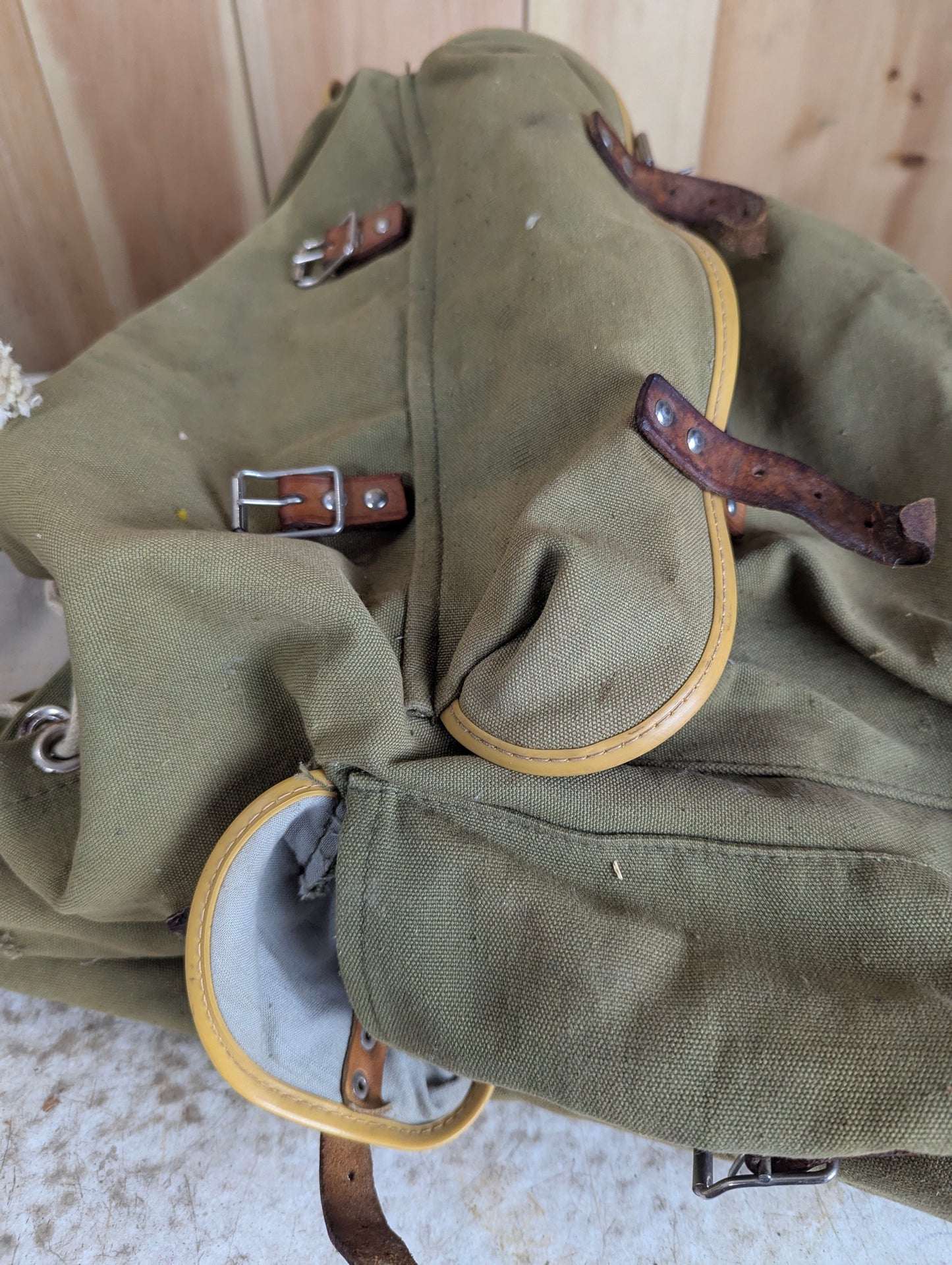 Canvas Army Rucksack Backpack