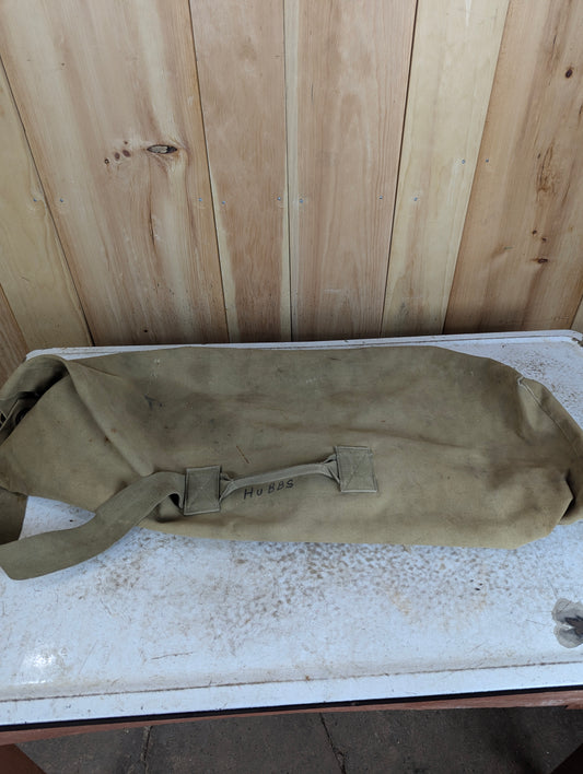 Military Canvas Top Loading Duffle Bag