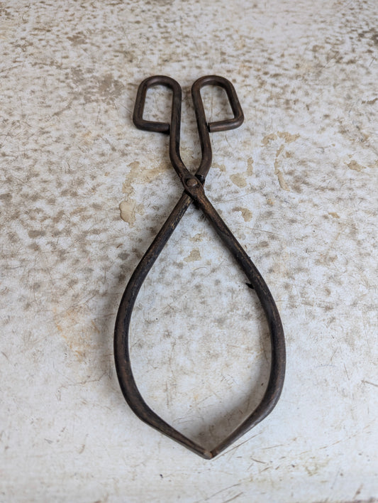 Vintage Metal Fire Tongs
