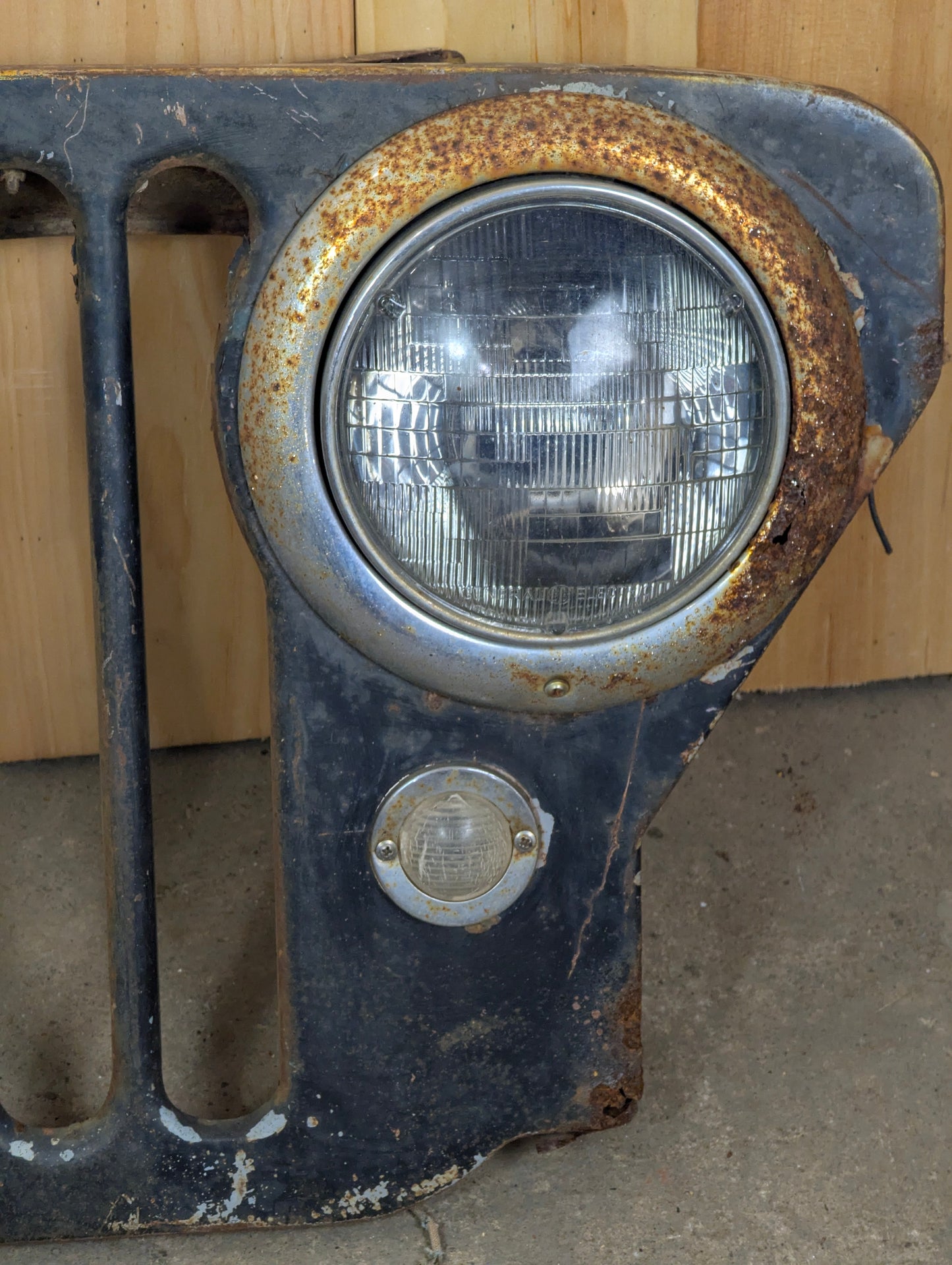 Vintage 1972-86 Jeep CJ Series Front Grill with Headlights