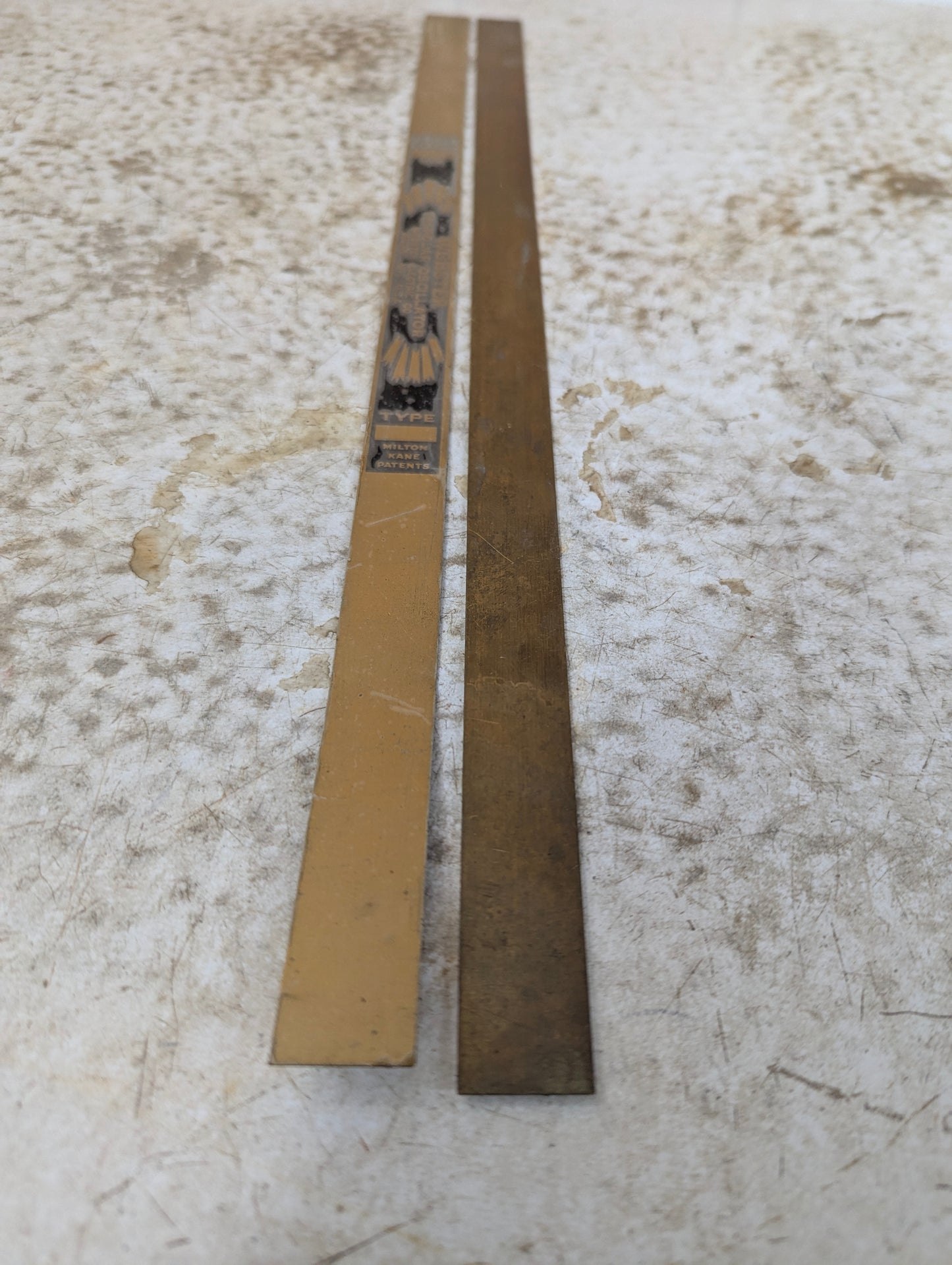 Vintage Industrial Webster Electric Co. Tri-Polar Oscillator Brass Blank Nameplate