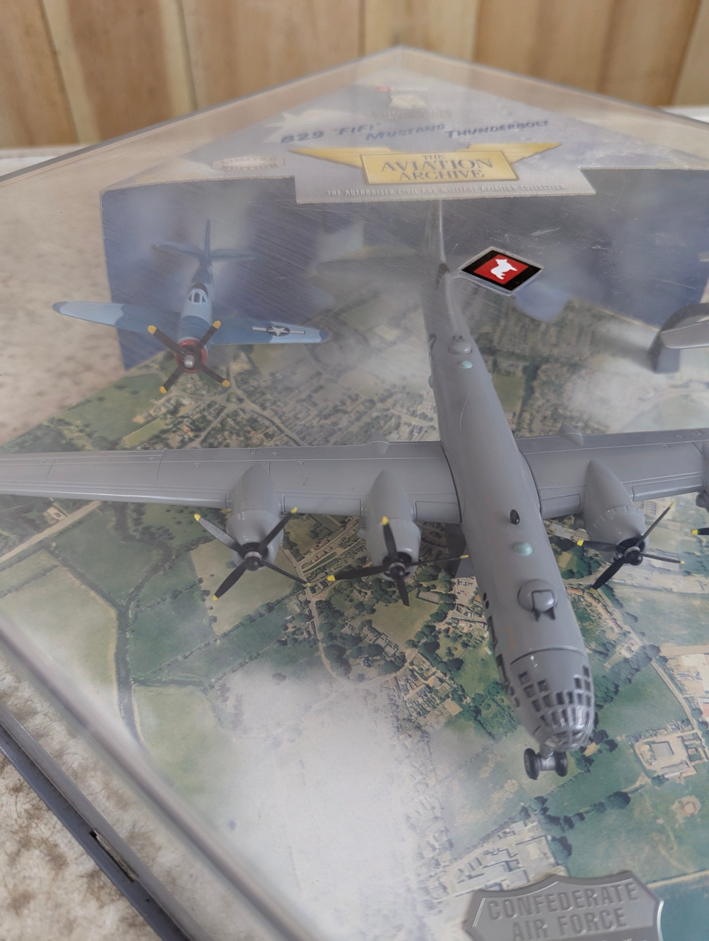 Corgi Aviation Archive Confederate Airforce Set 49506 Display Box includes B29, Mustang, Thunderbol