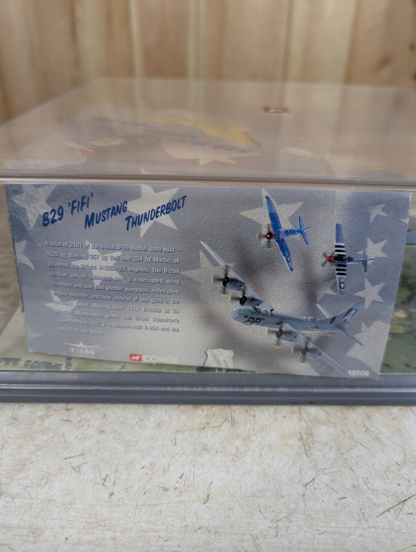 Corgi Aviation Archive Confederate Airforce Set 49506 Display Box includes B29, Mustang, Thunderbol