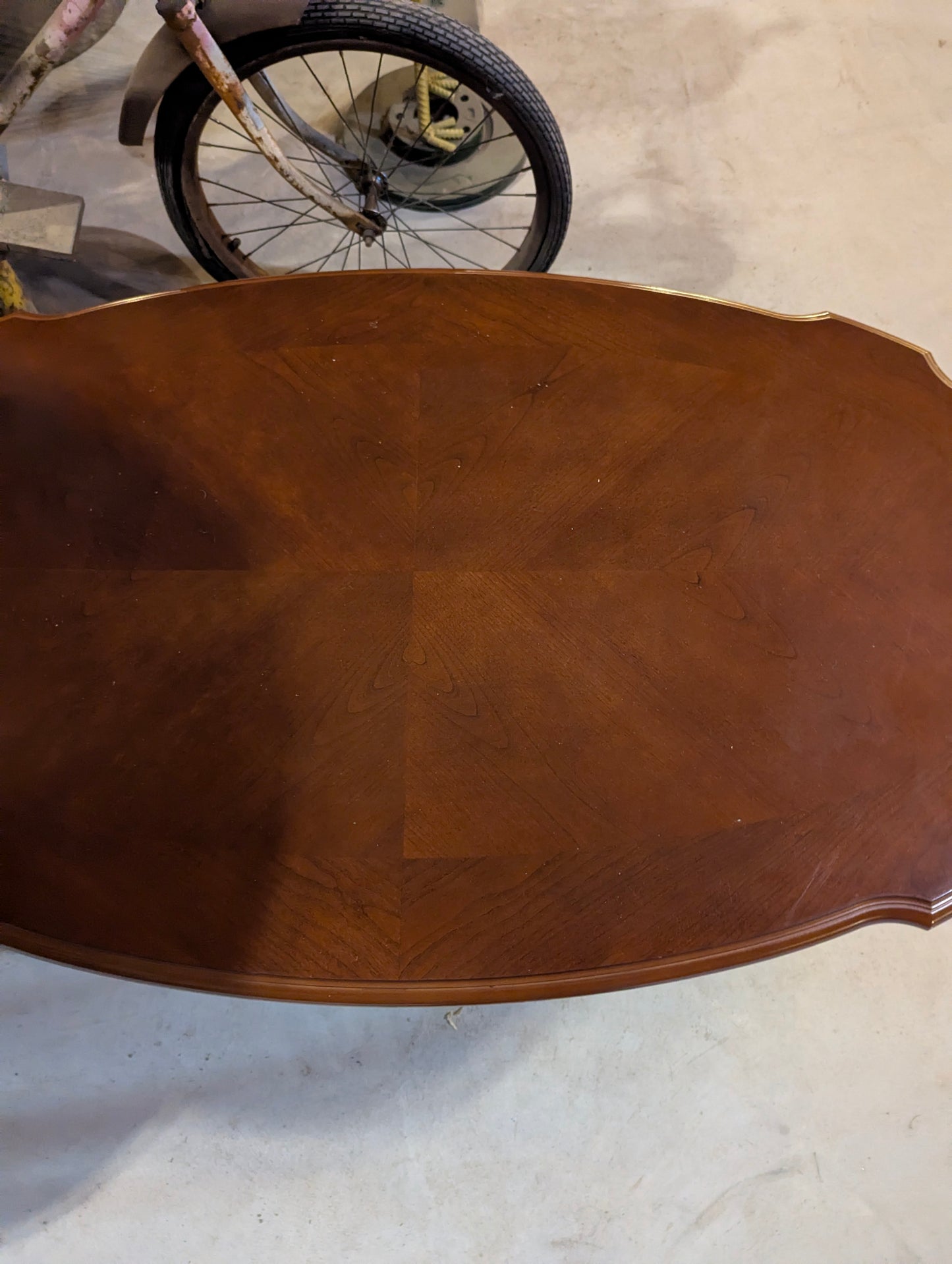 Wooden Coffee Table & 2 End Tables