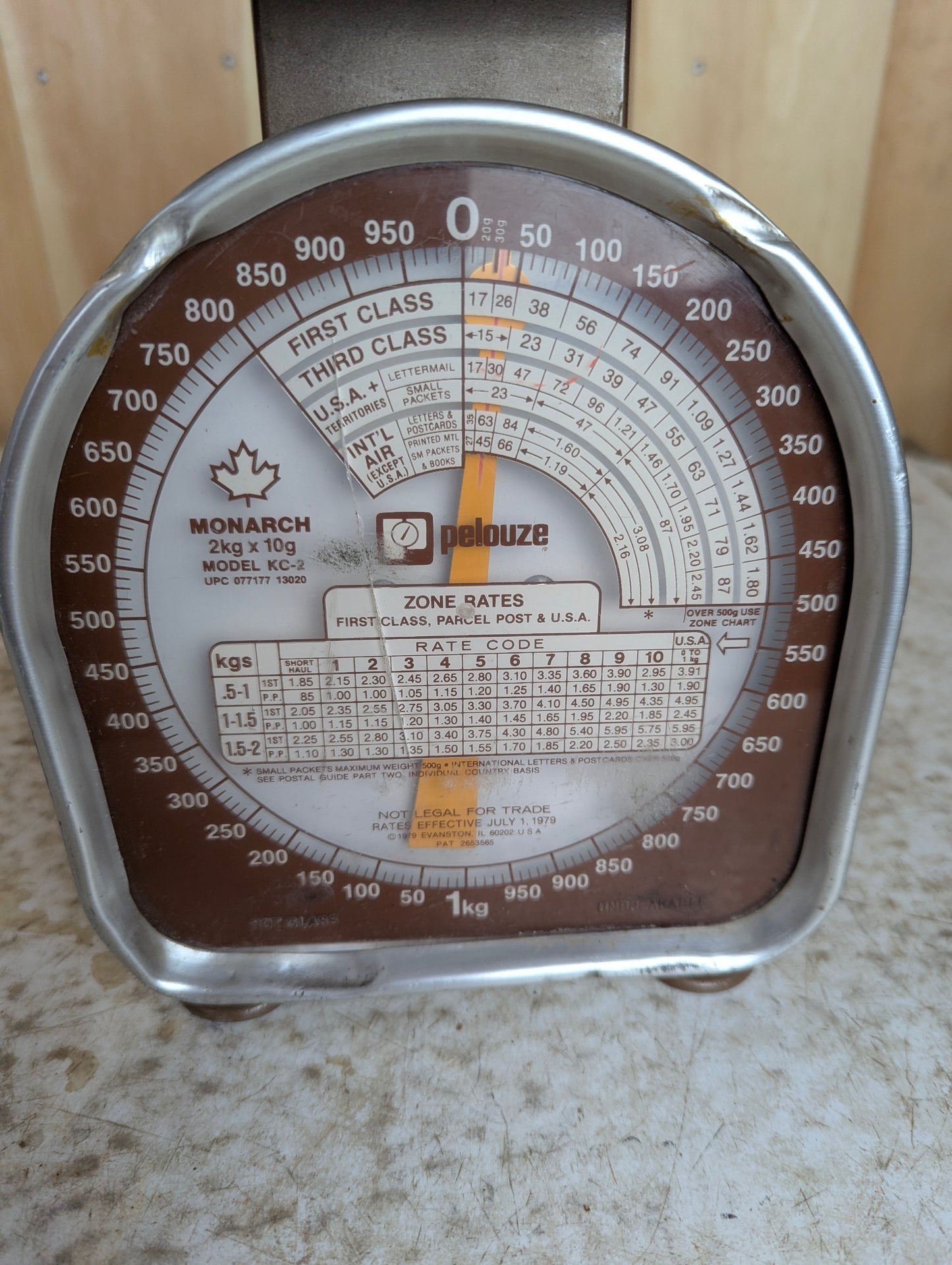 Vintage Pelouze Postal Scale Monarch Model KC-2