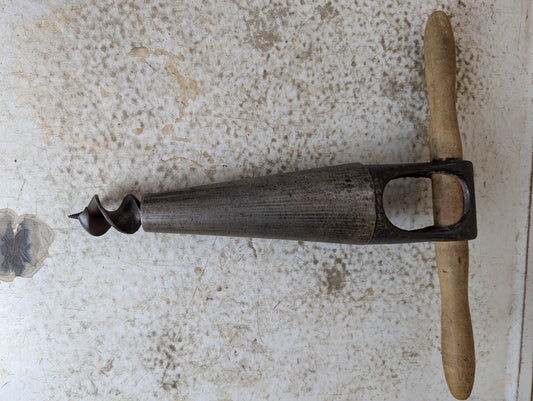 Vintage Bung Hole Auger for Making Barrels