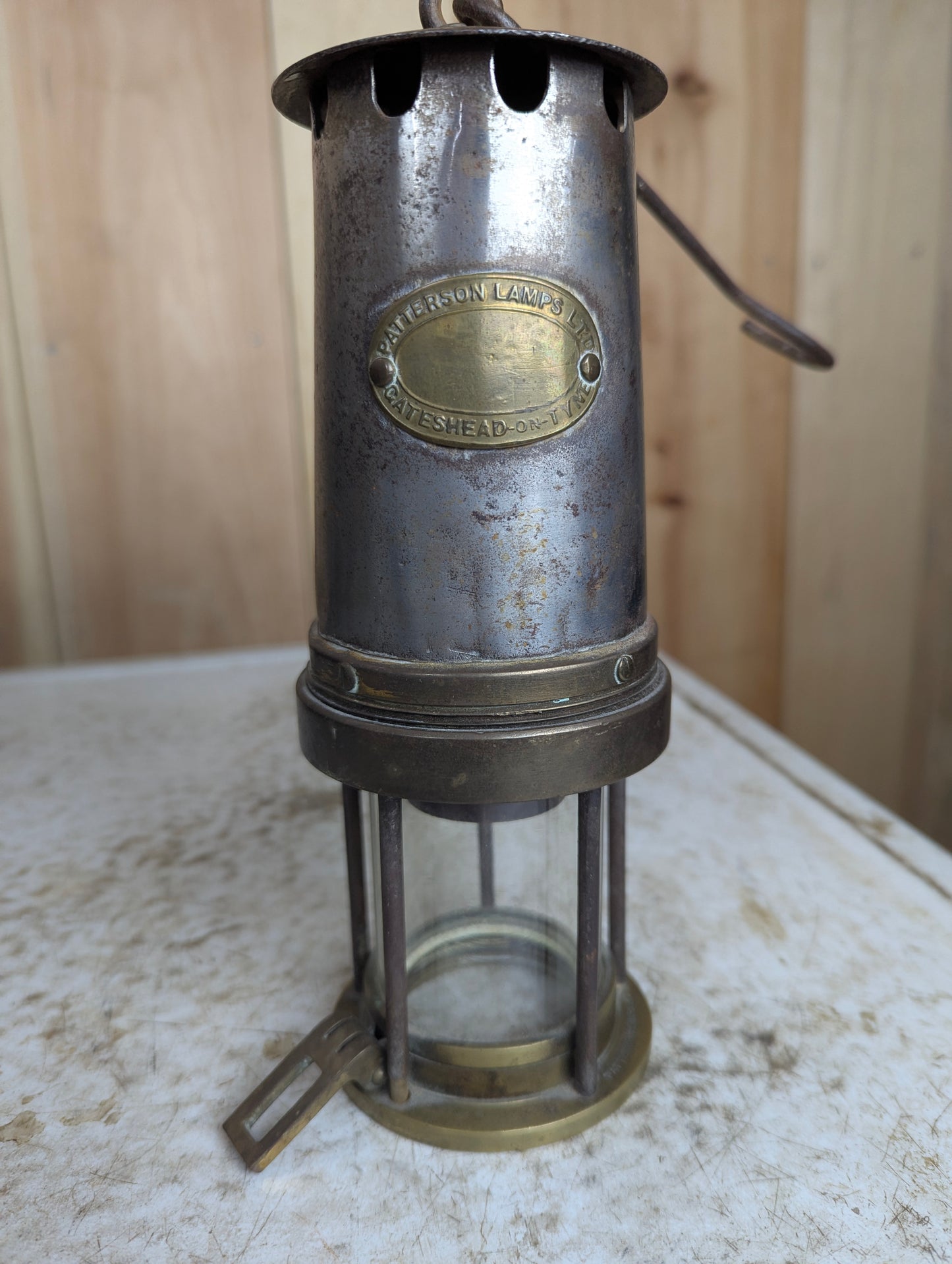Antique Brass Miner’s Lamp