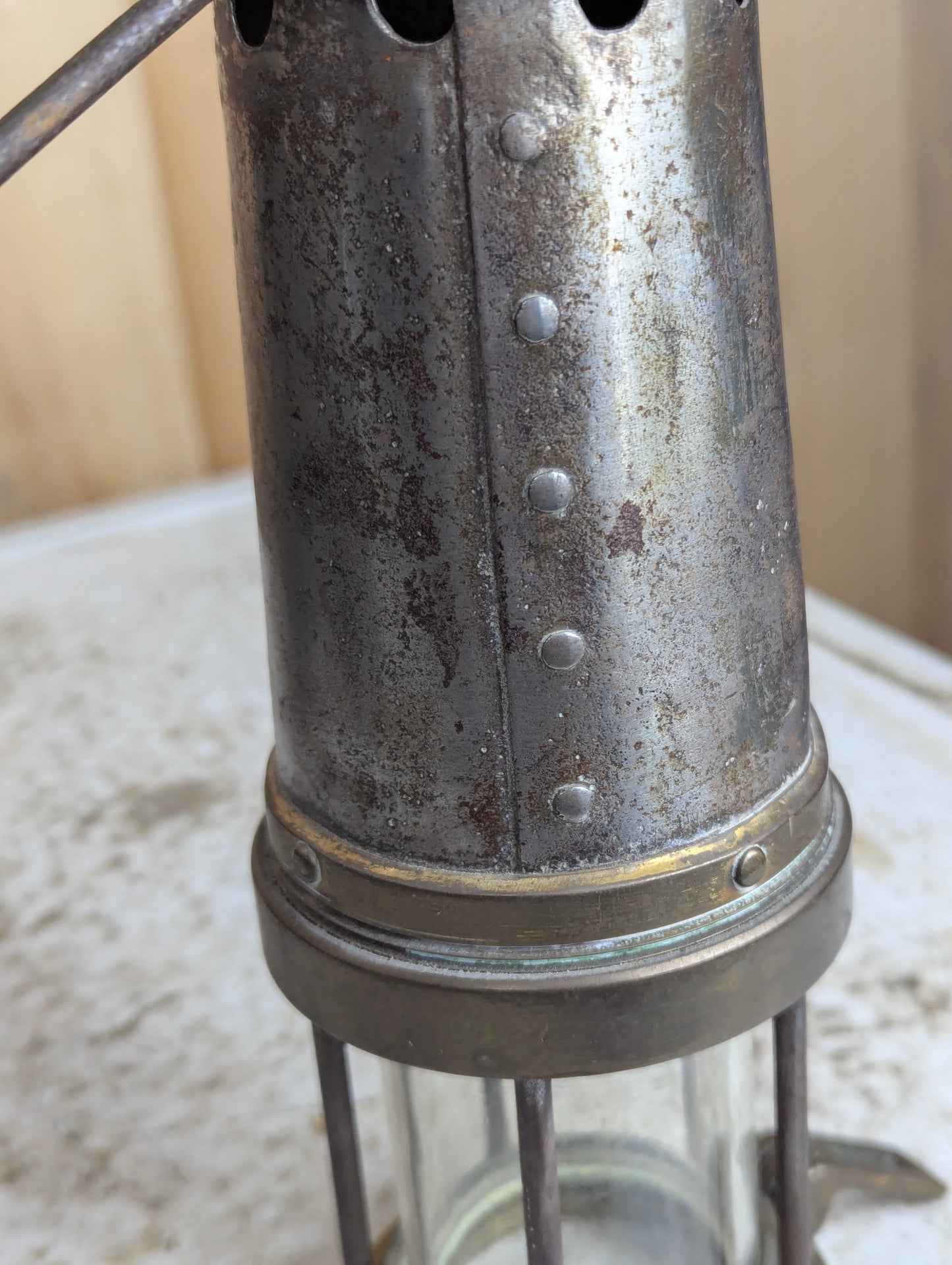 Antique Brass Miner’s Lamp