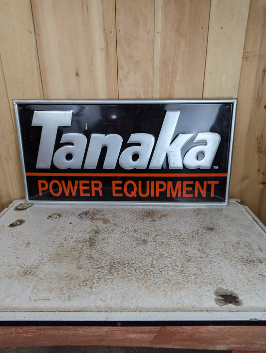 Tanaka Power Equipment Metal Sign