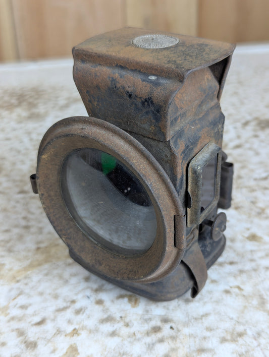 Antique Bicycle Oil Lamp Model: Powell & Hanmer Demon