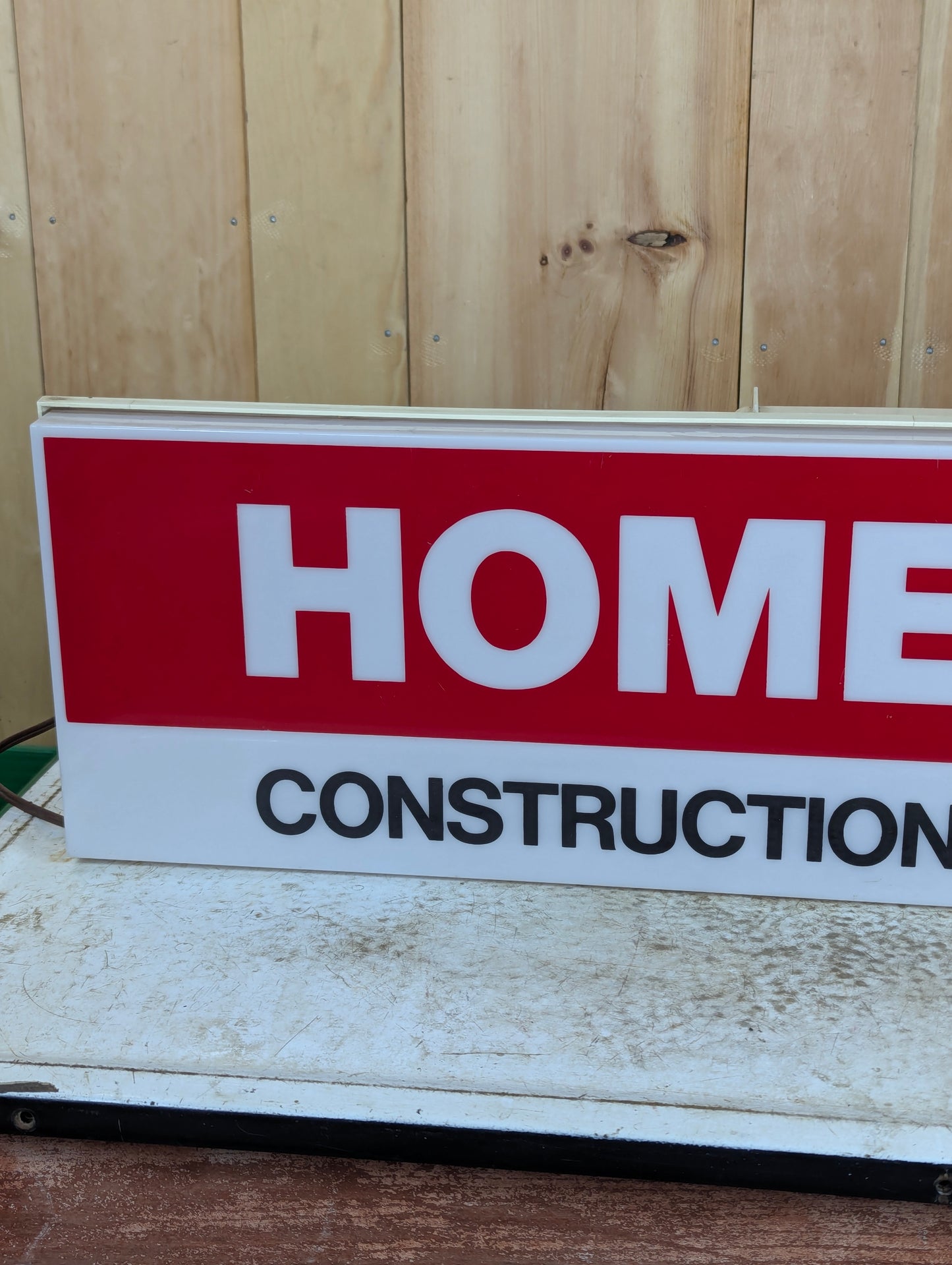 Vintage Homelite Construction Equipment Light Up Sign