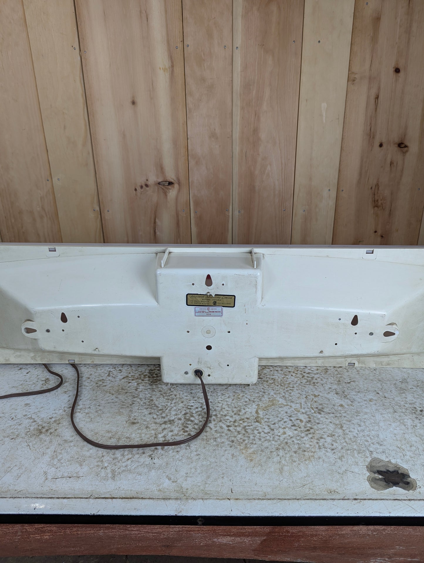 Vintage Homelite Construction Equipment Light Up Sign