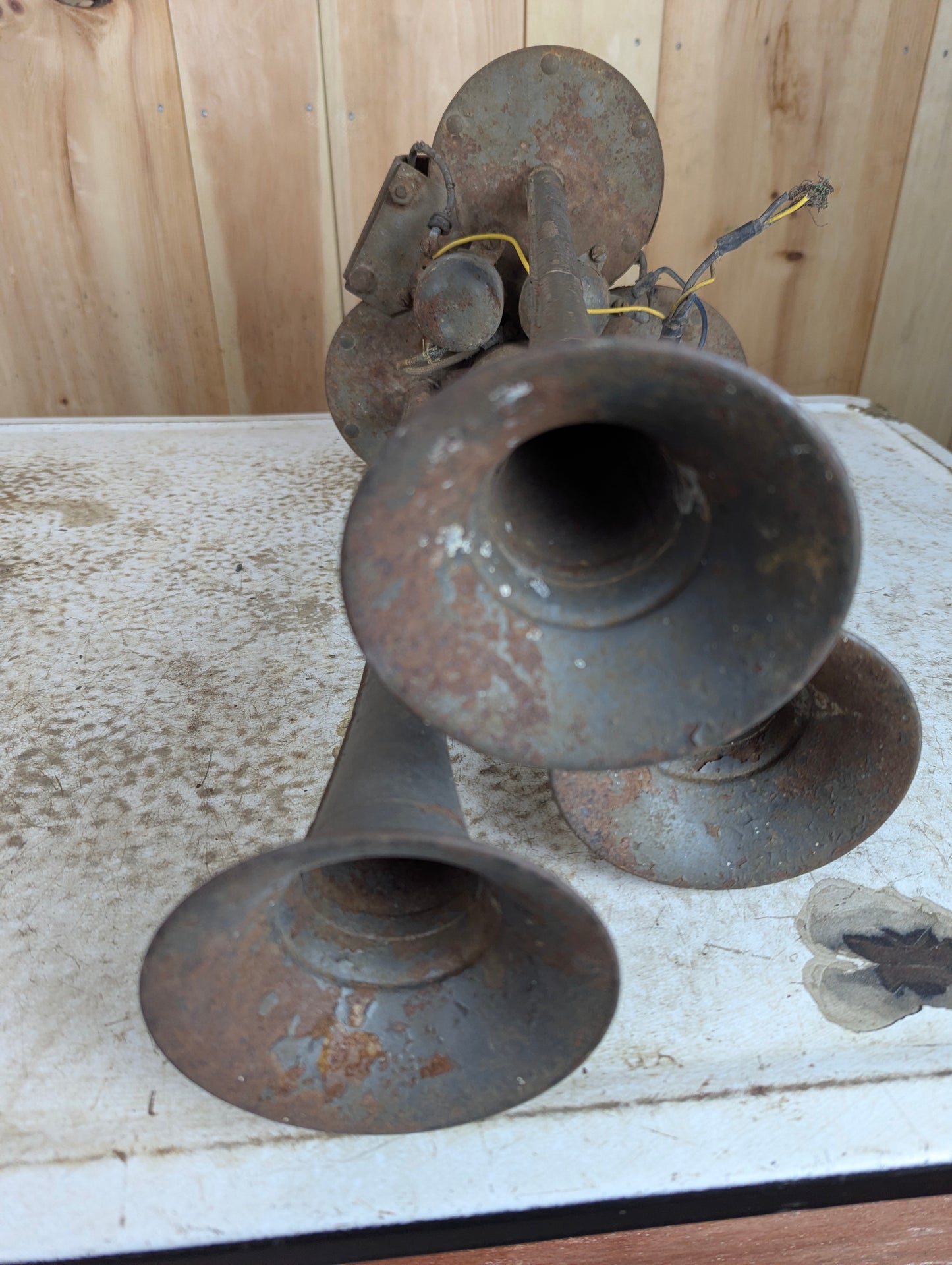 Vintage Triple Auto Horn
