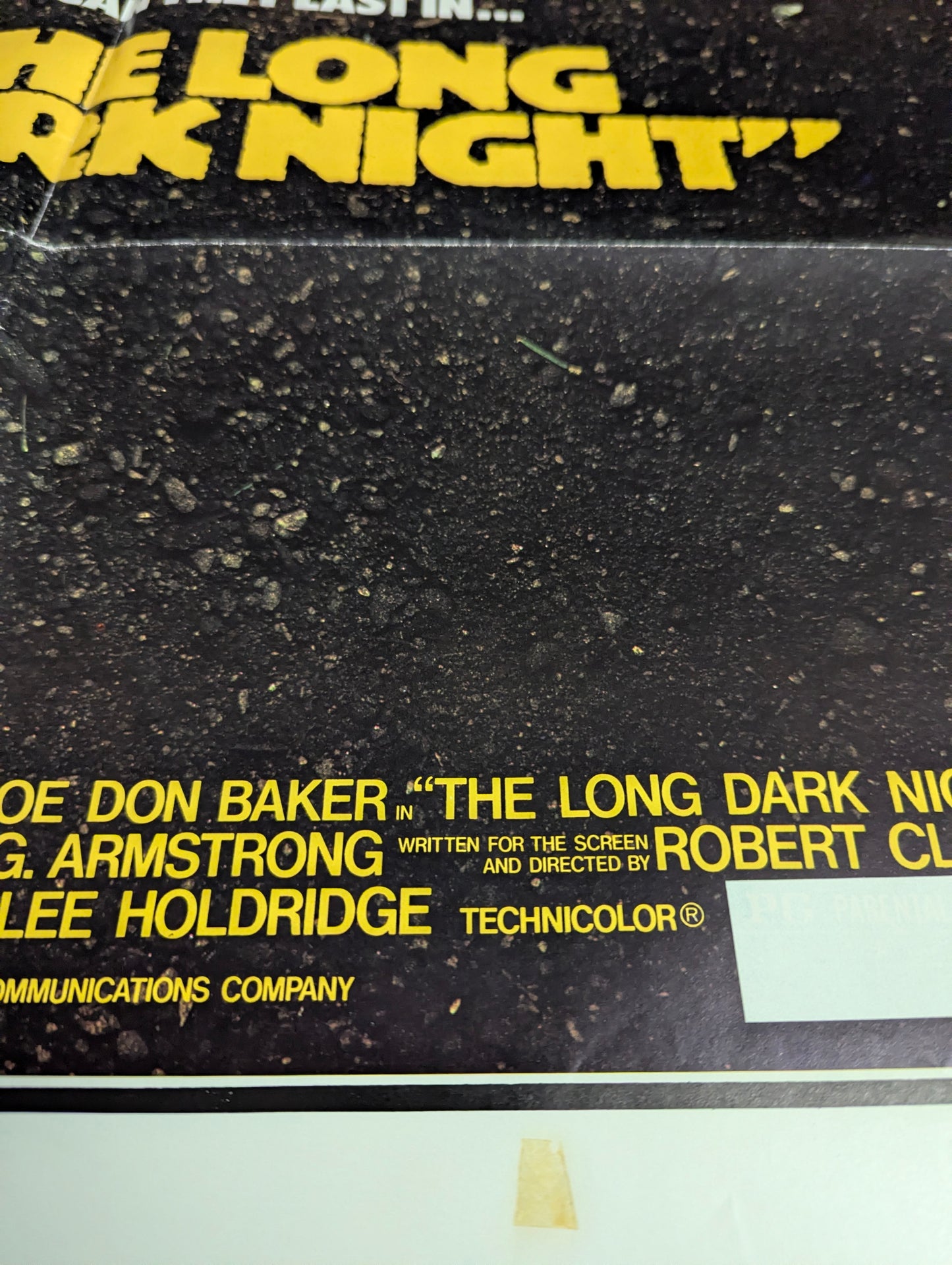 The Long Dark Night / The Pack (1977) Vintage Original Movie Poster one sheet folded