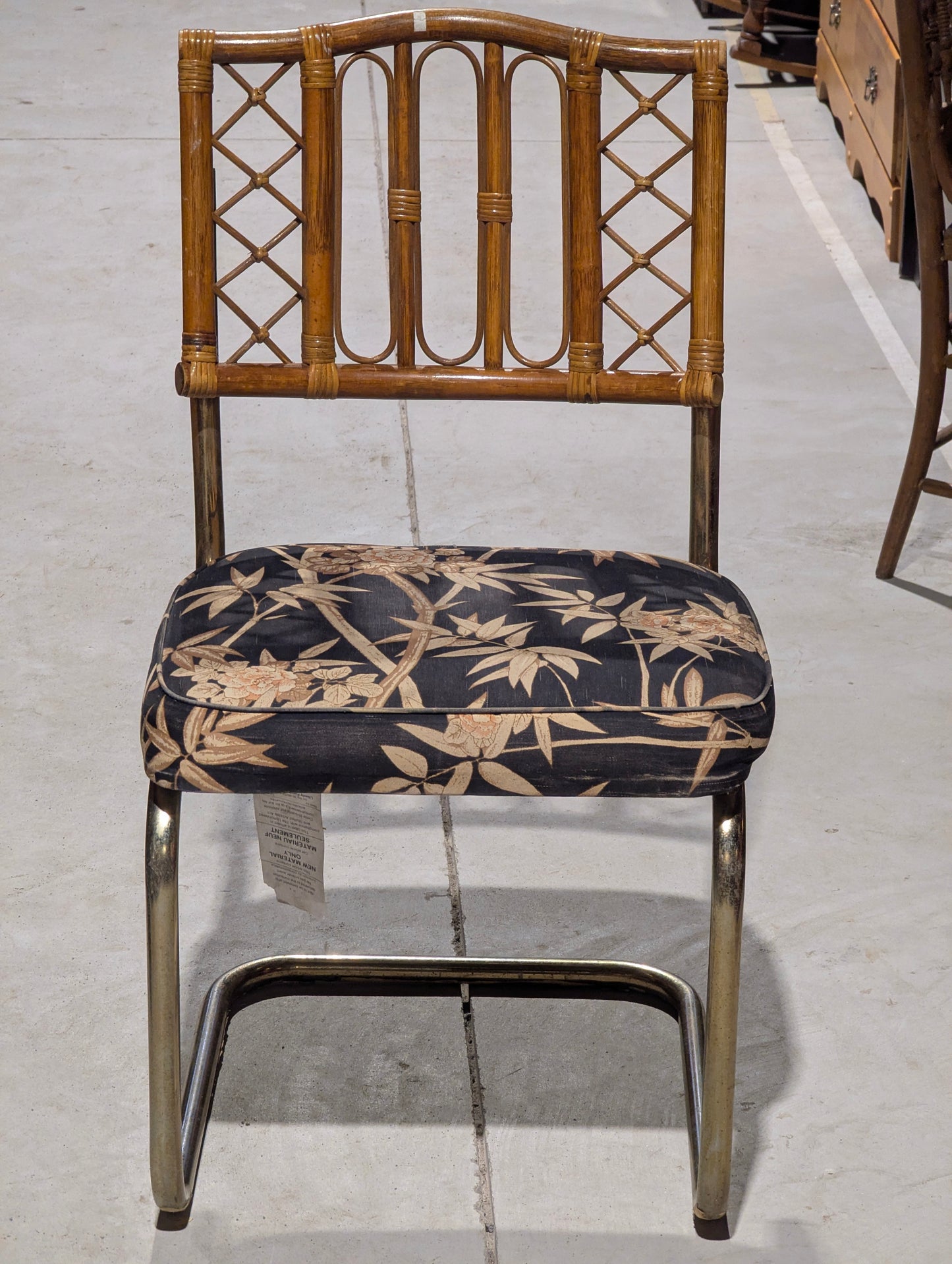 Vintage Rattan Backed Chair