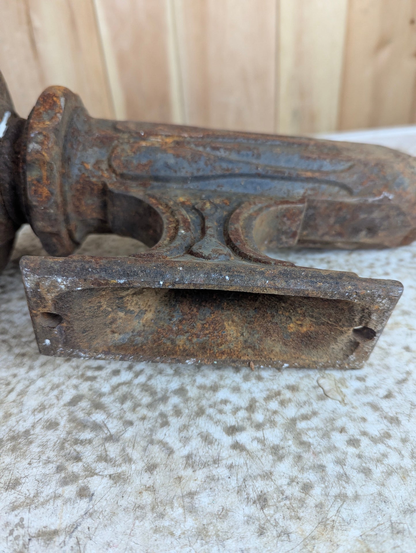Antique Cast Iron Wall Sconce
