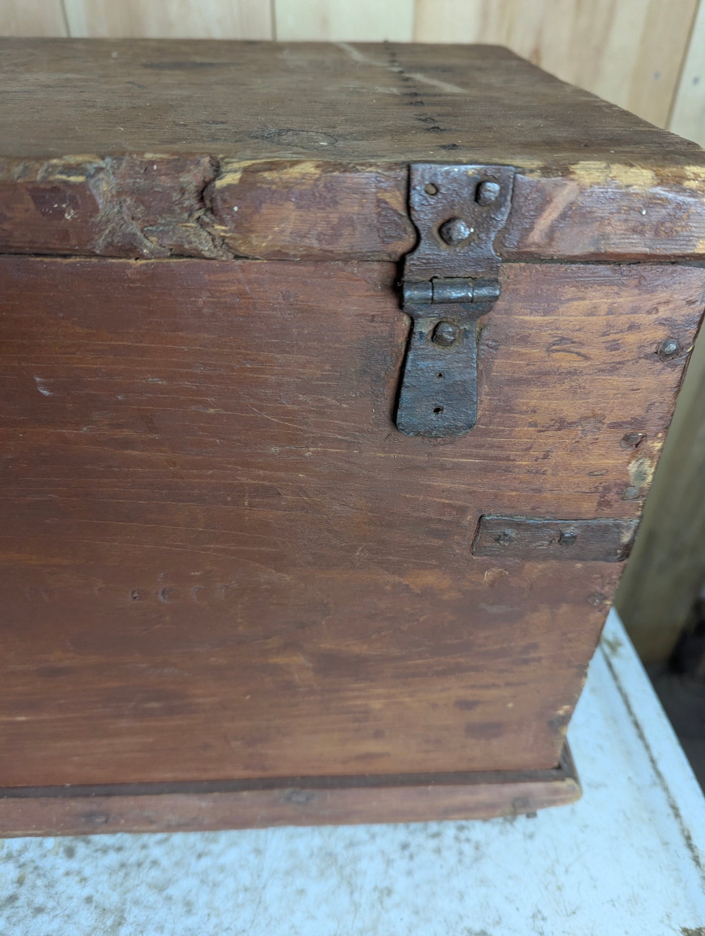 Antique Wooden Toolbox