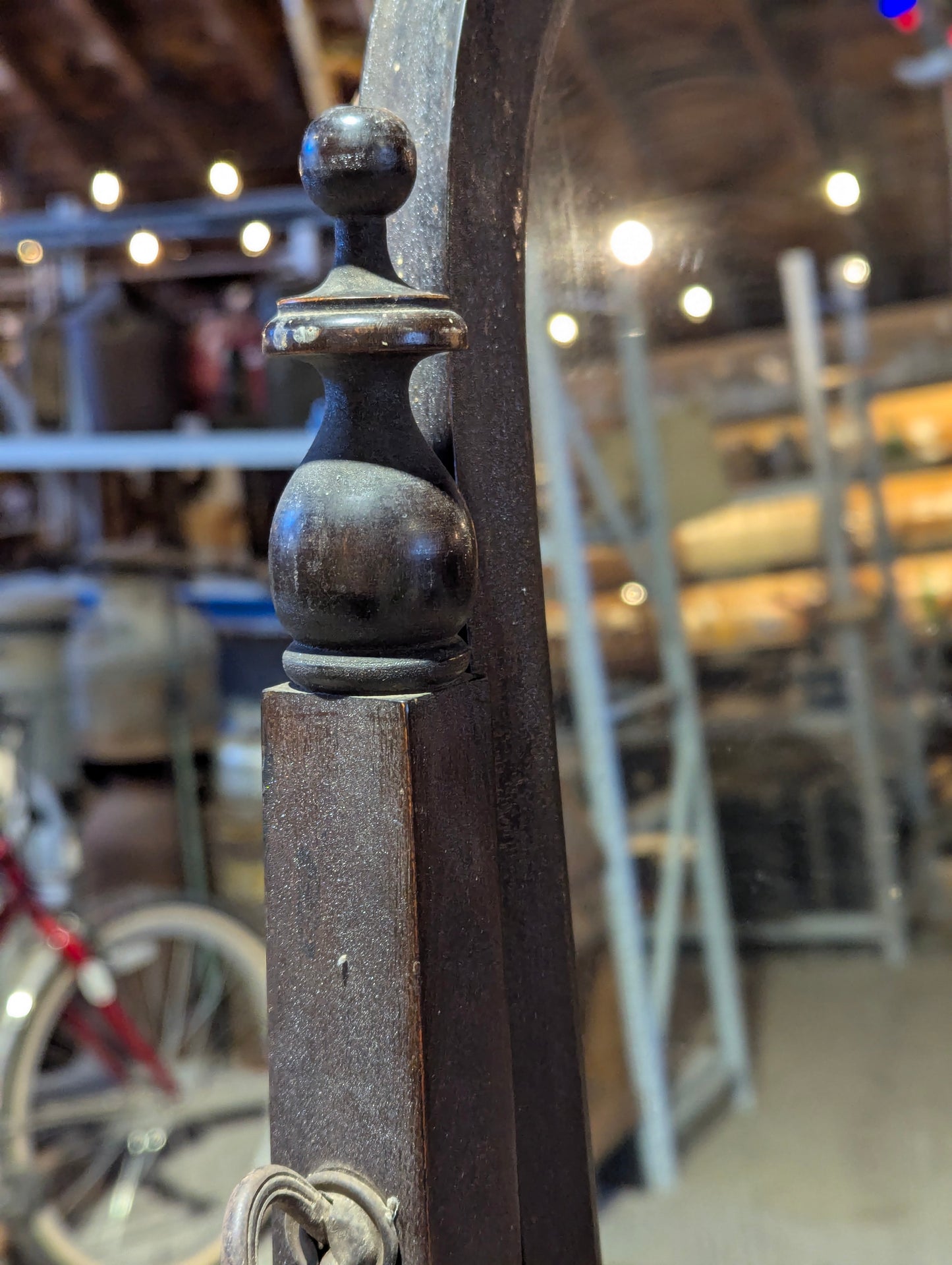 Antique 4-Drawer Dresser with Tilt Mirror