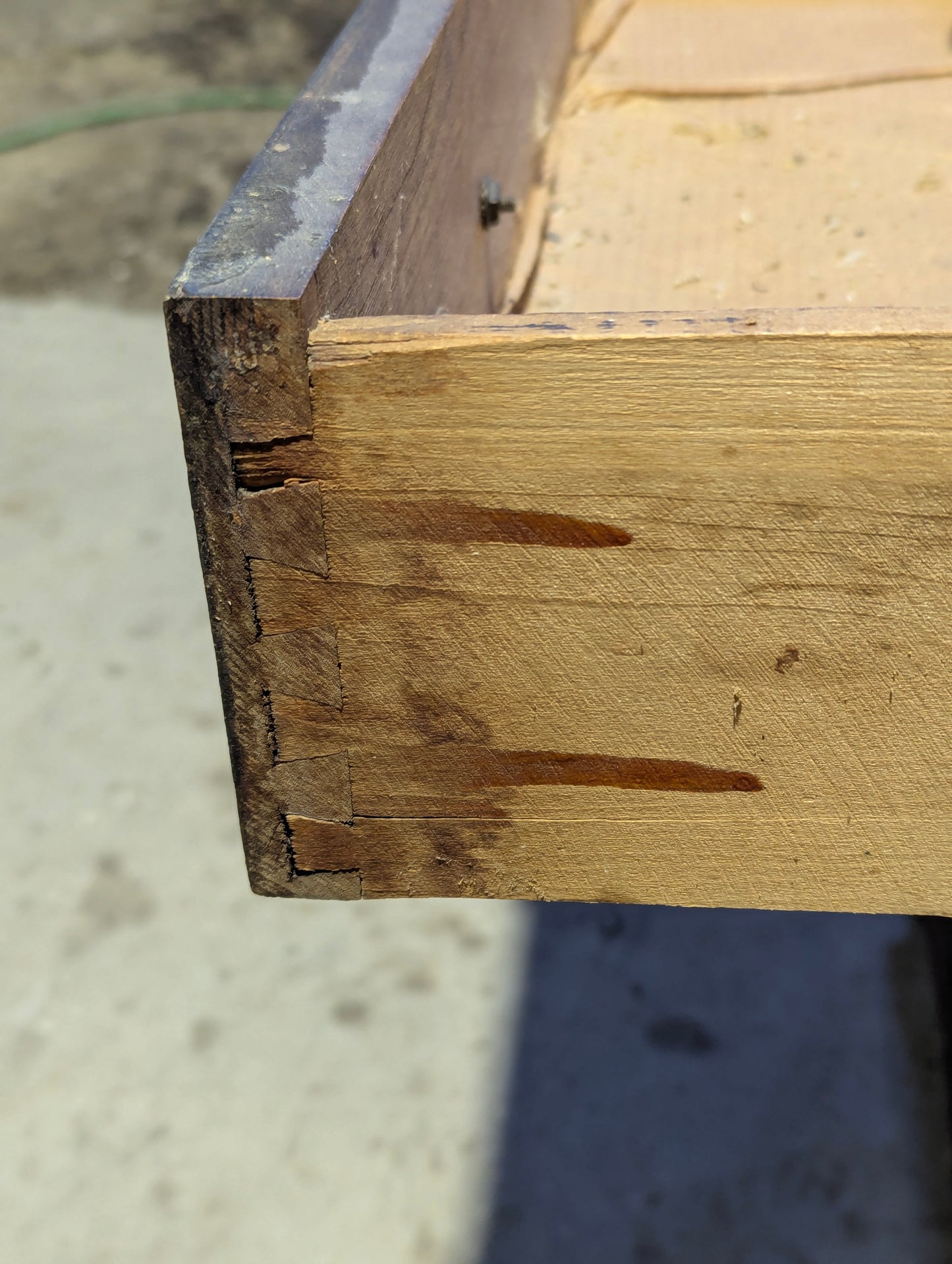 Antique Oak Wash Stand with Towel Rack