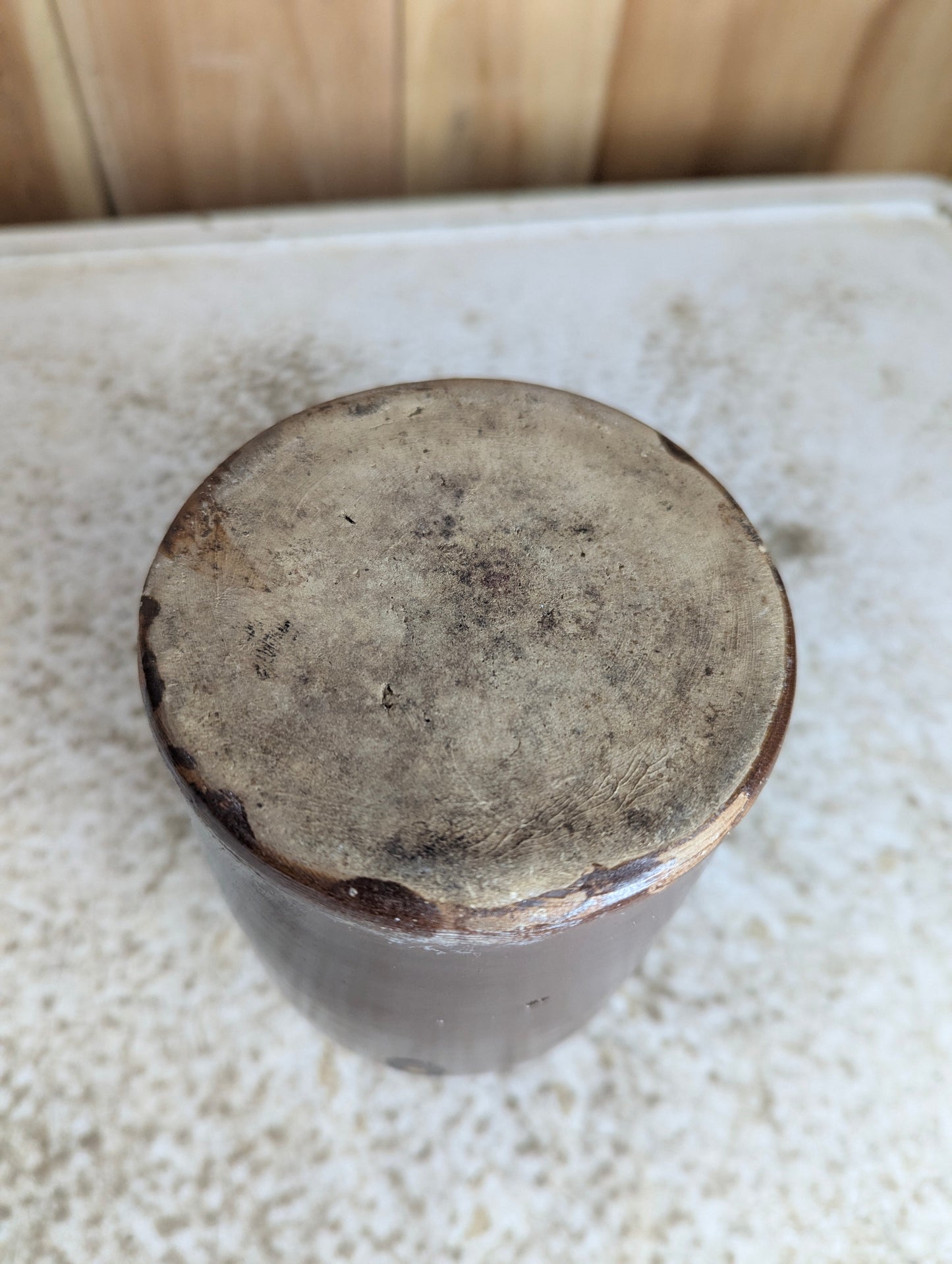 Antique 8.5" Stoneware Jar Crock