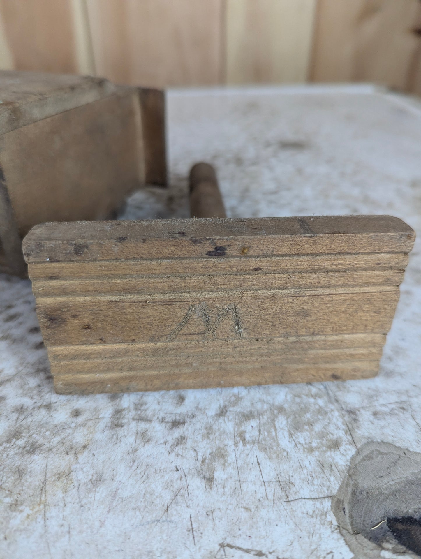 Antique Wooden Butter Press