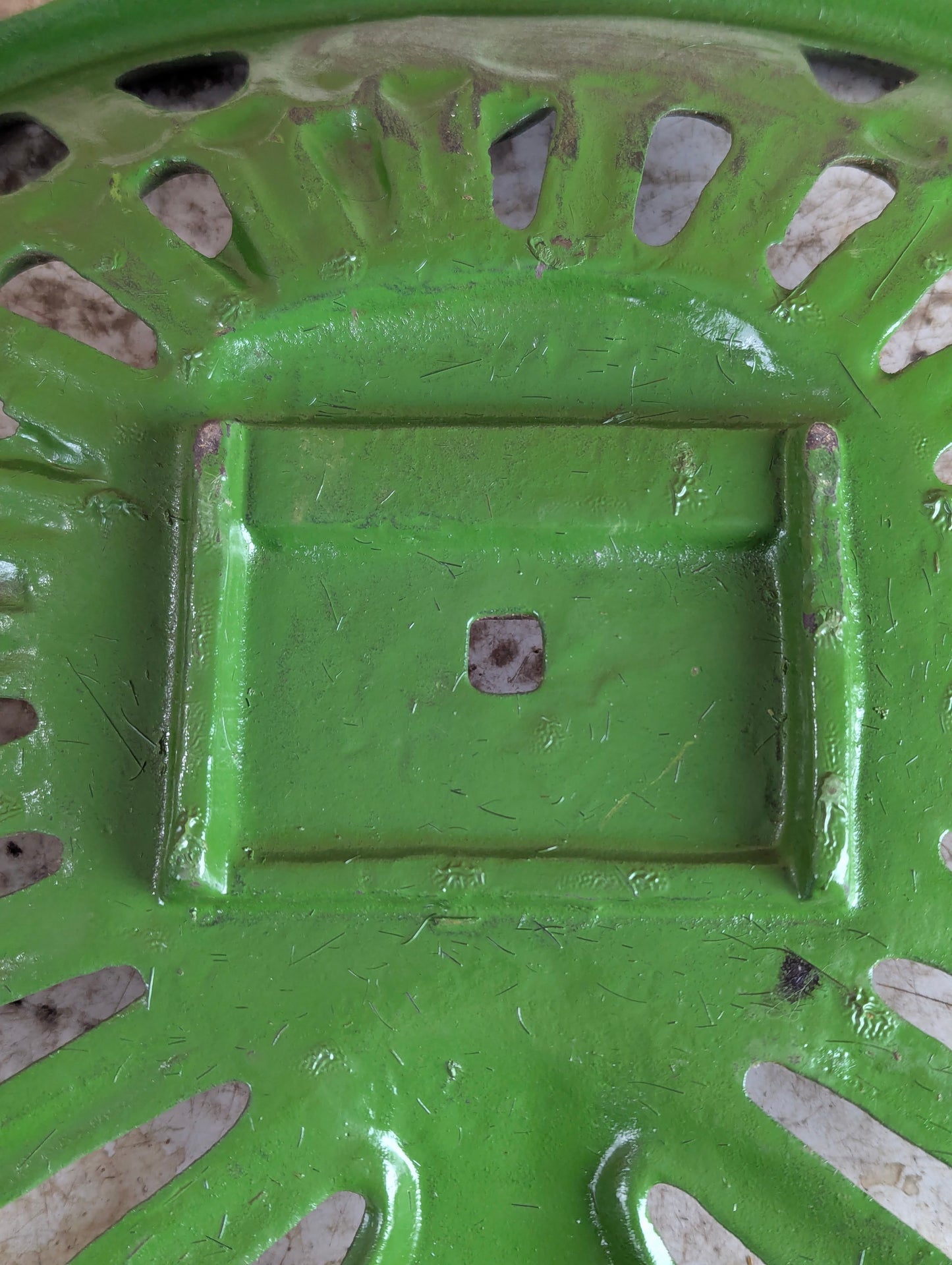 Vintage Cast Iron John Deere "1847" Tractor Seat