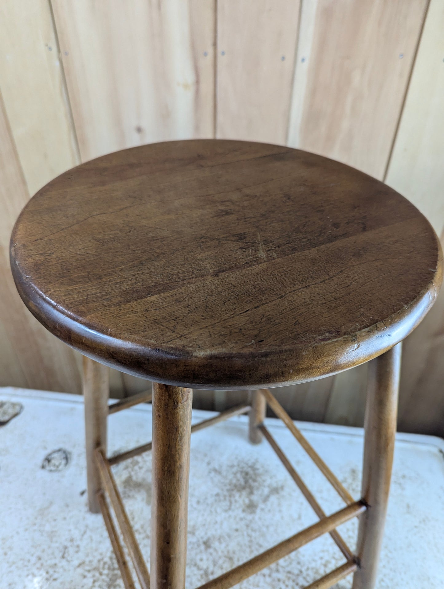 Vintage Wood Stool