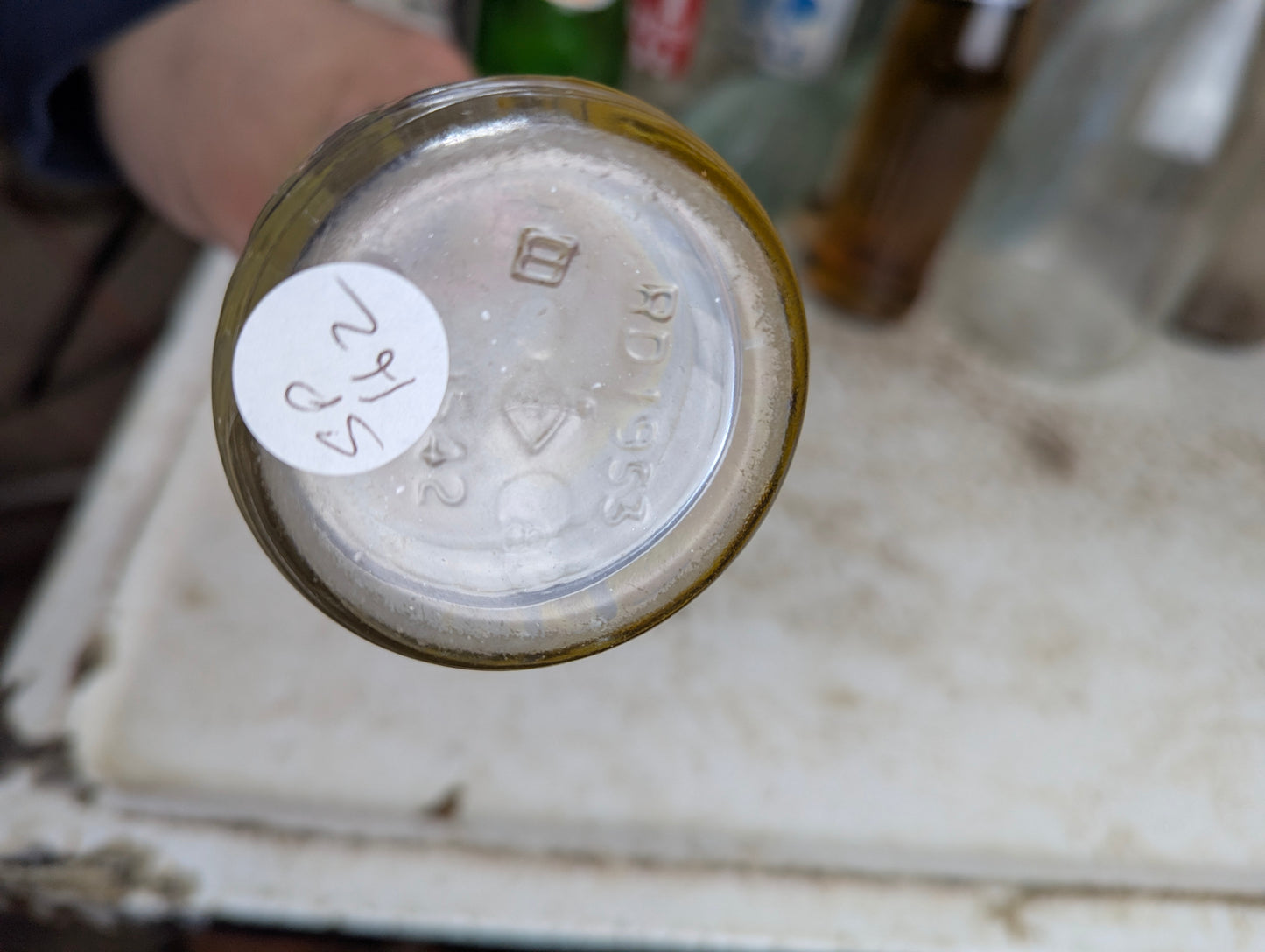 Vintage Bastien's Beverages New Liskeard Clear Glass ACL Soda Bottle