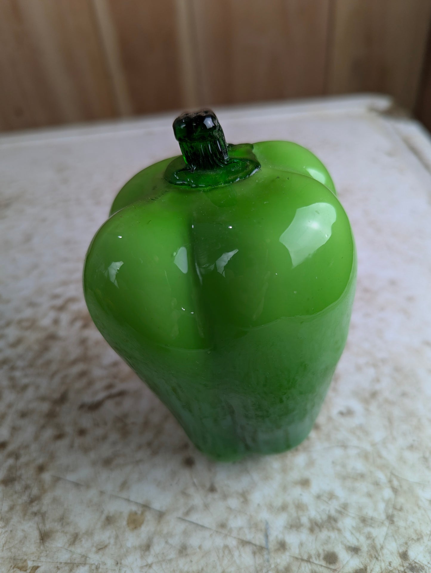 Vintage Murano Style Hand-Blown Art Glass Bell Pepper Fruit