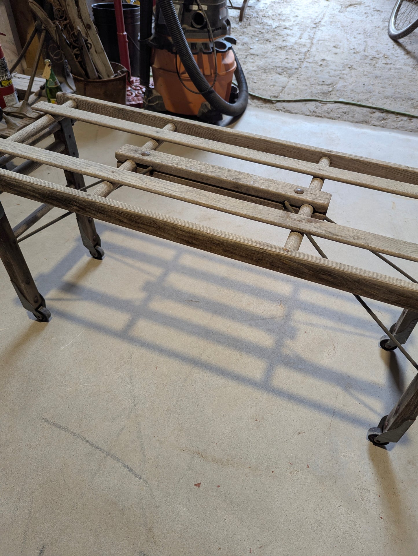 Antique Wash Tub Bench 42" x 16" x 22"